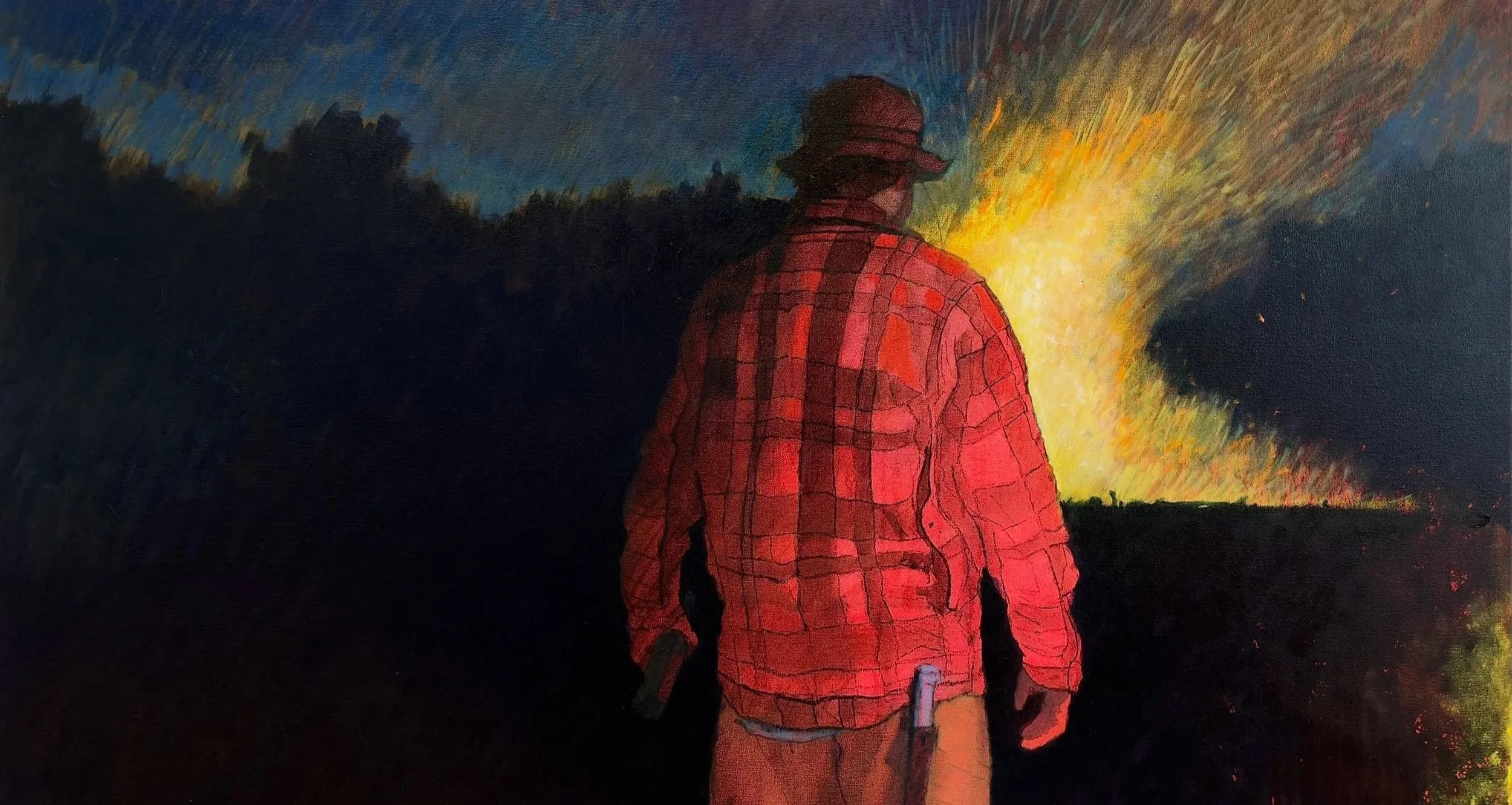 Mackinaw Burn Pile
(36” x 40”)
Oil on Canvas
2025