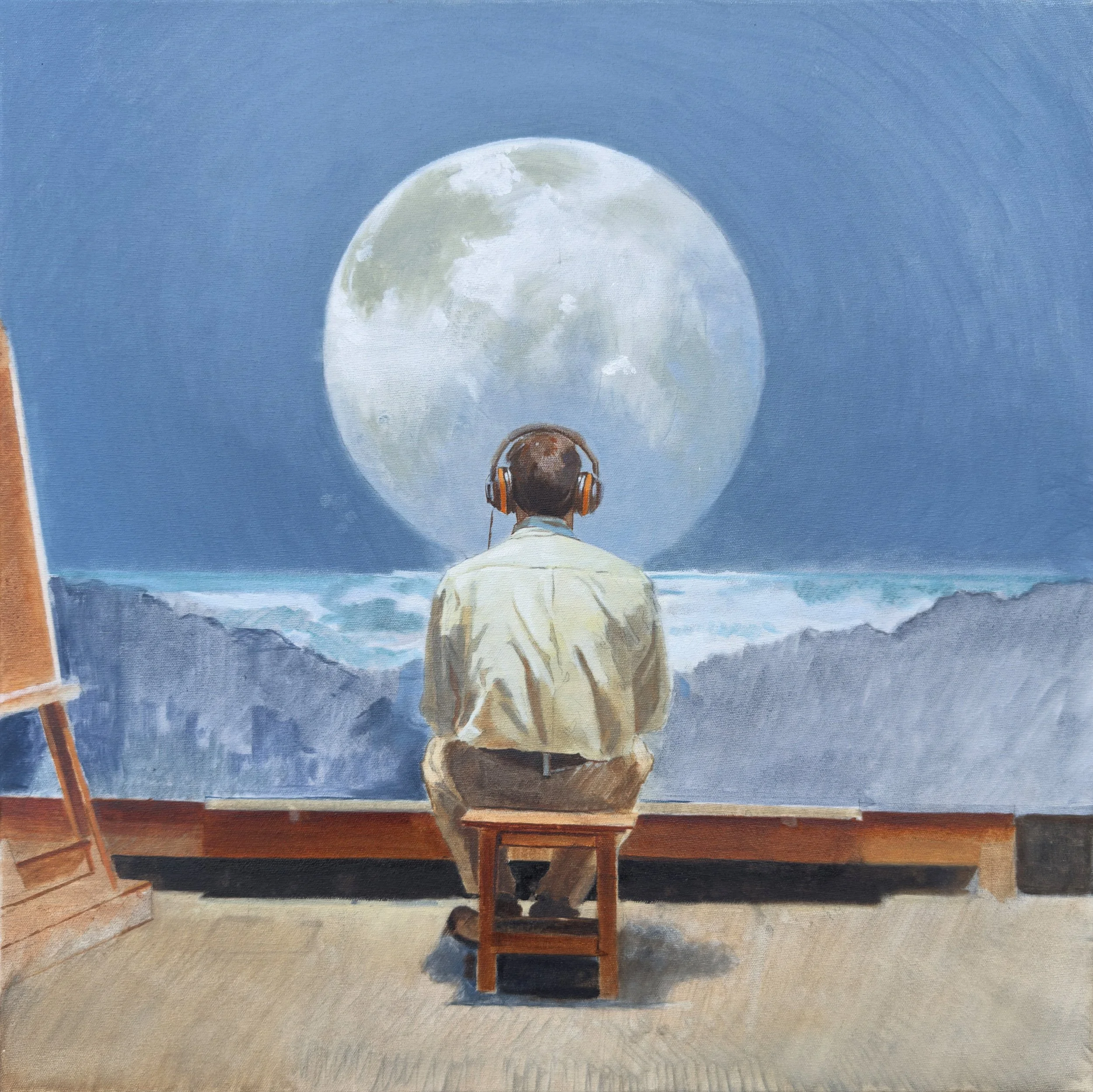 "Half Life" 
24" × 24" 
Oil on canvas 
2026