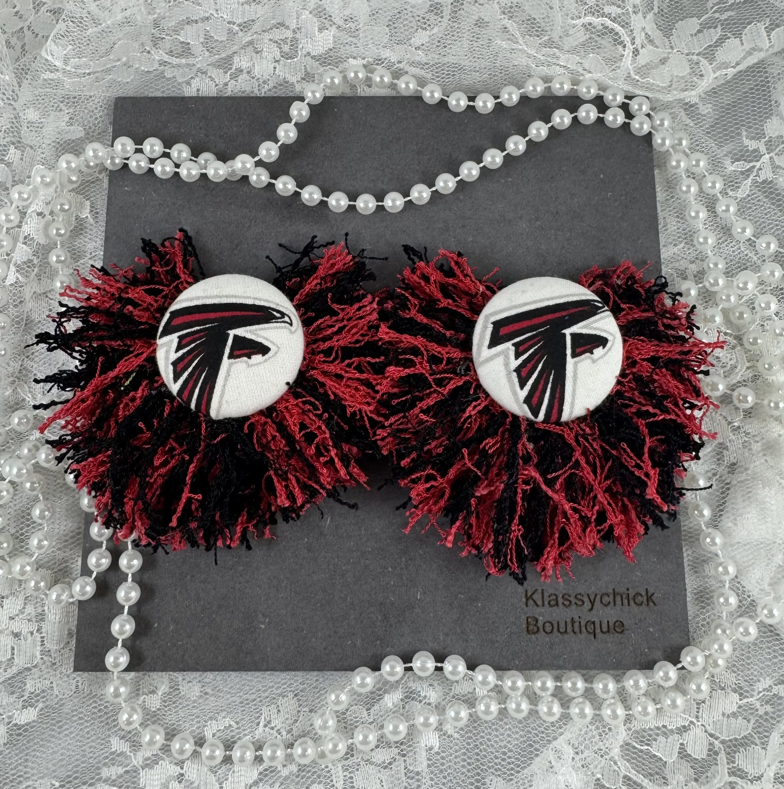 Atlanta Falcons Game Day Glam Tassel Earrings