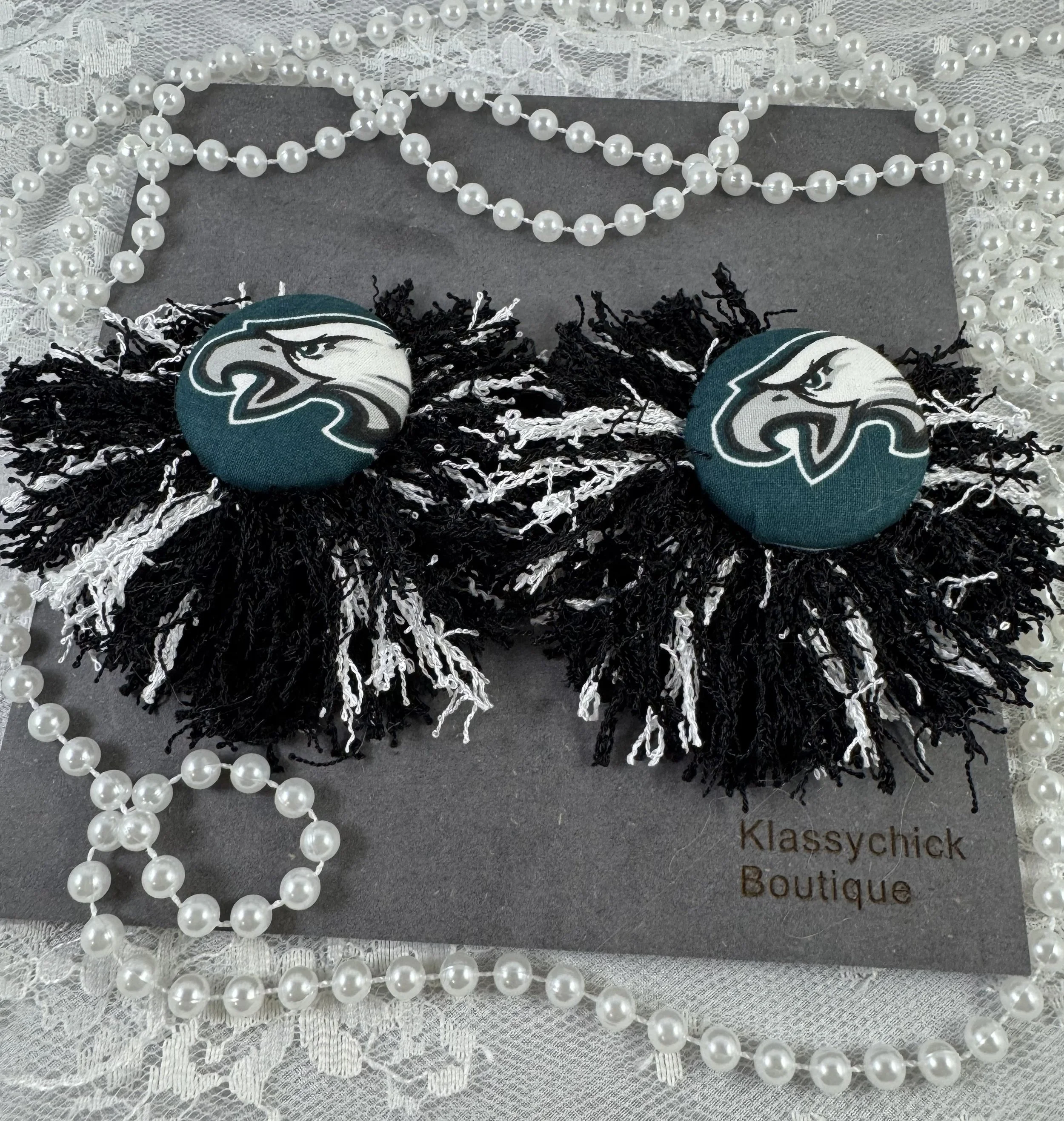 Philadelphia Eagles Game Day Glam Tassel Earrings