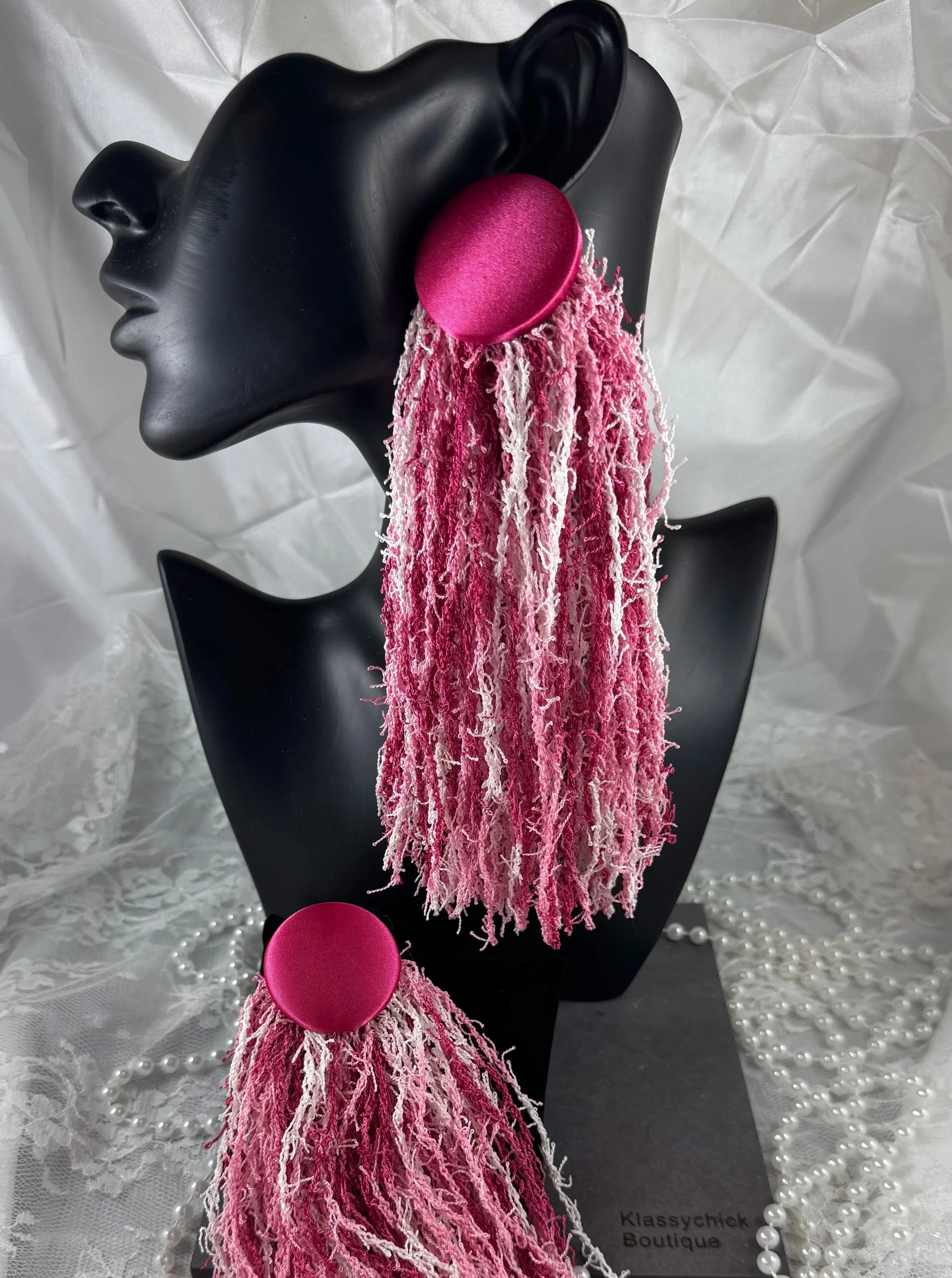 Blush Behavior Tassel Earrings