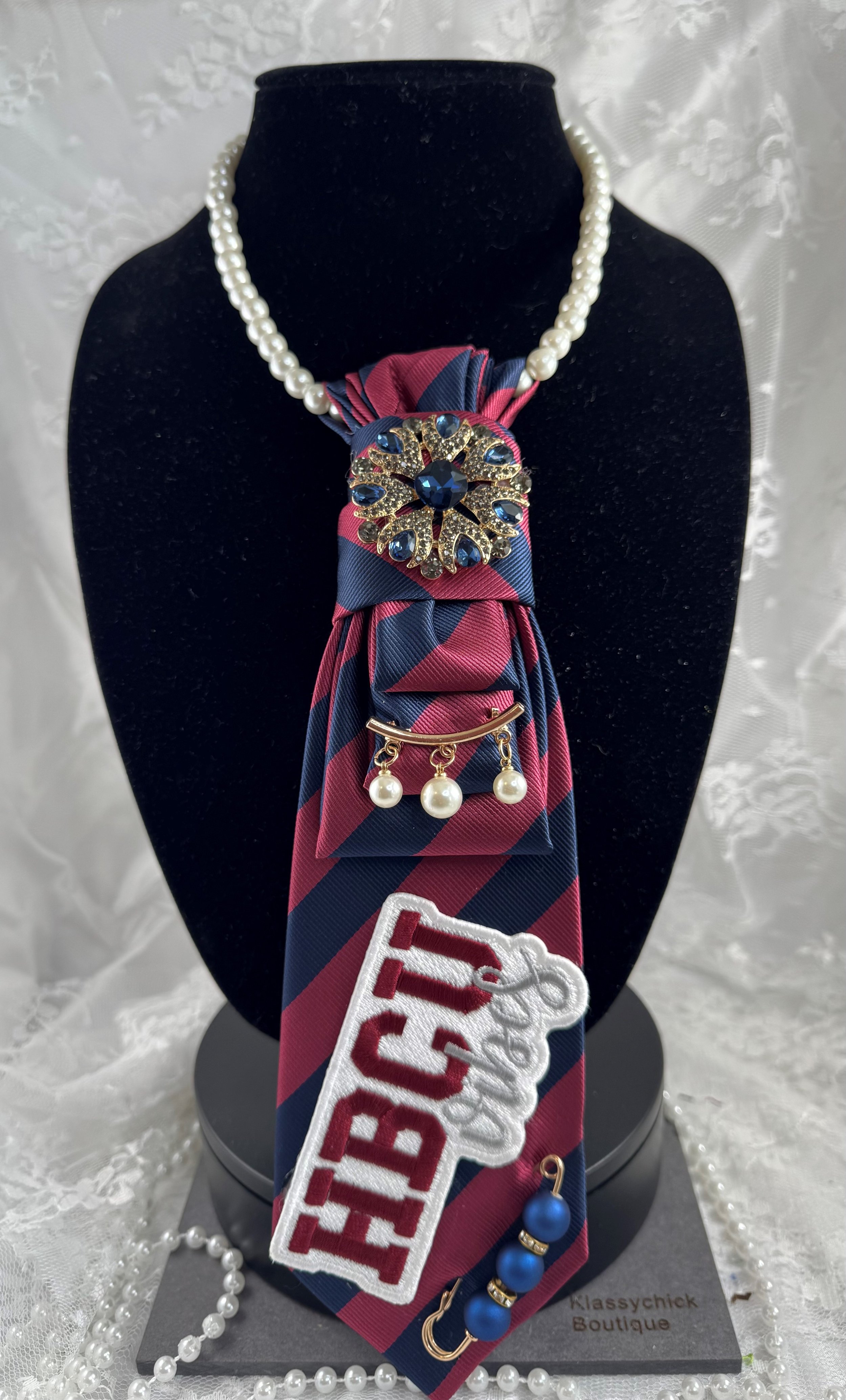 HBCU Vibes Bedazzled Necktie