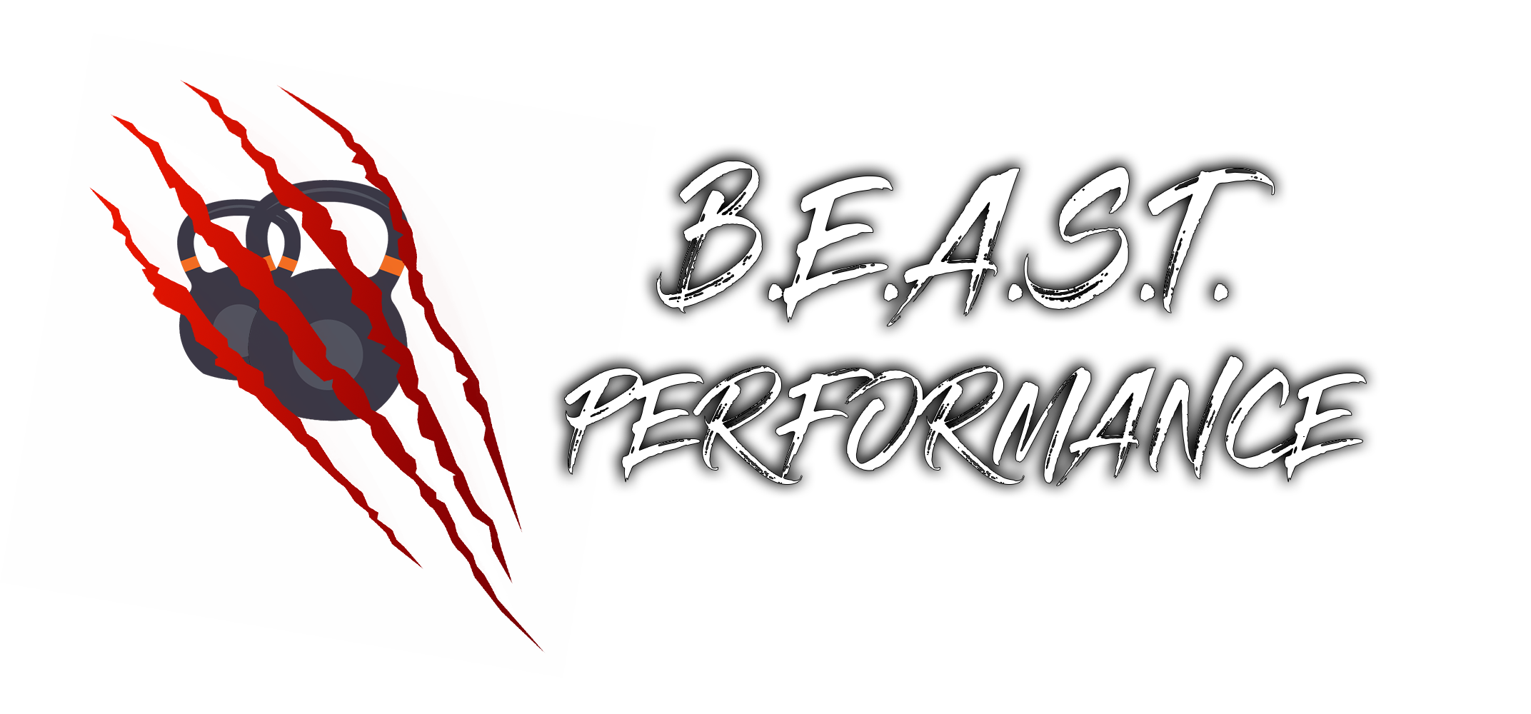 Graphic with a stylized claw mark logo and the text 'B.E.A.S.T. PERFORMANCE' in a bold, edgy font on a red and black background.