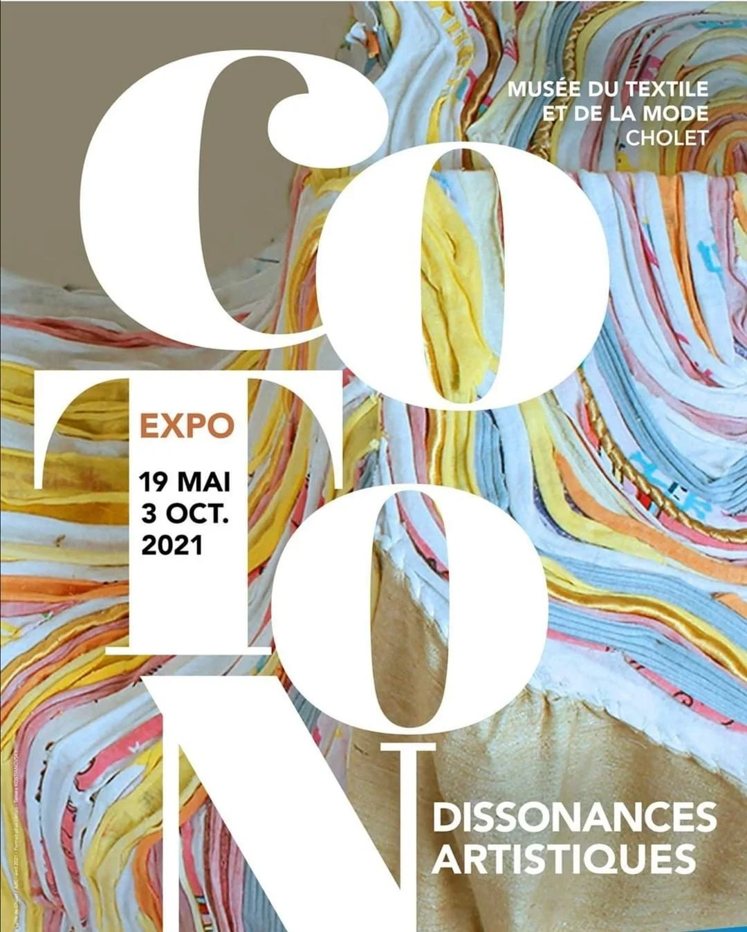 Coton, Dissonances artistiques, Musée du textile et de la mode, Cholet-2021.