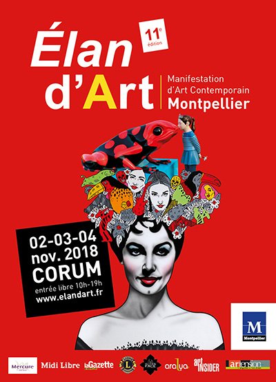 Élan d’Art-Manifestation d’art contemporain, Corum, Montpellier- 2018.
