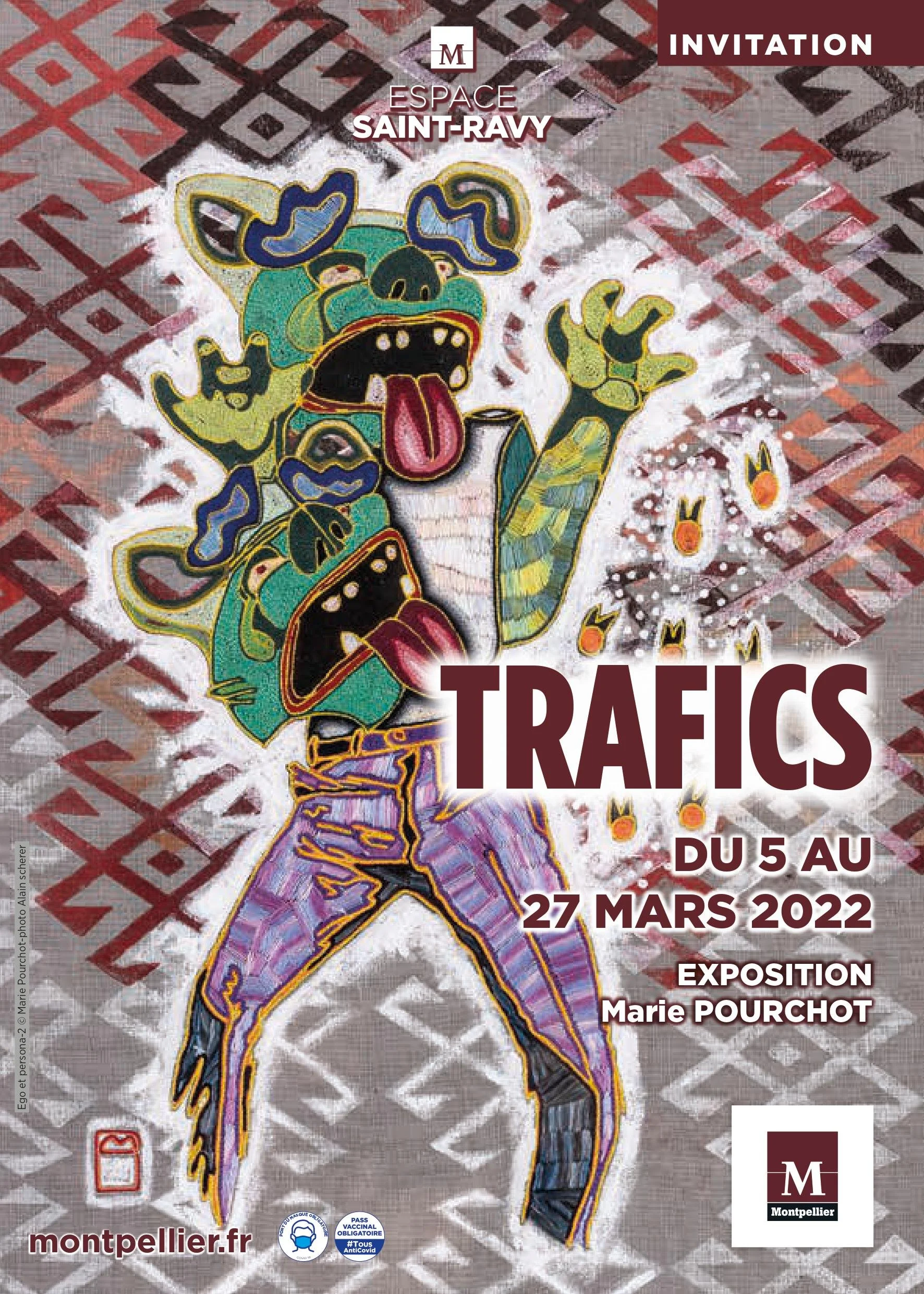 Exposition Marie Pourchot-Trafics-2022-Espace Saint Ravy, Montpellier