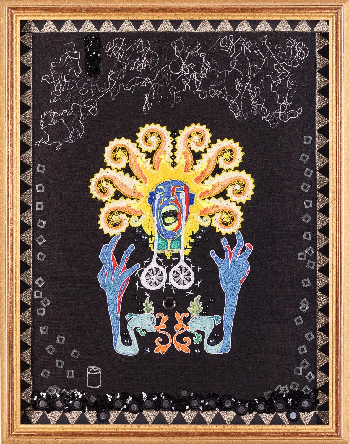 Paroxysme 
Broderie
H50 x L40 cm
2020-Photo Alain Scherer