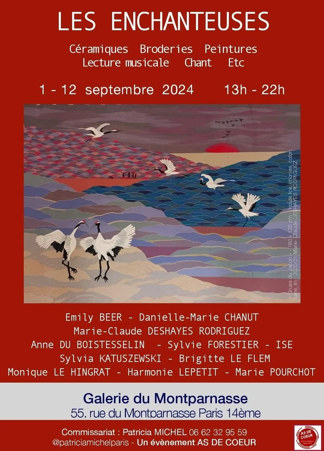 Les Enchanteuses, Galerie du Montparnasse, Paris- 2024.