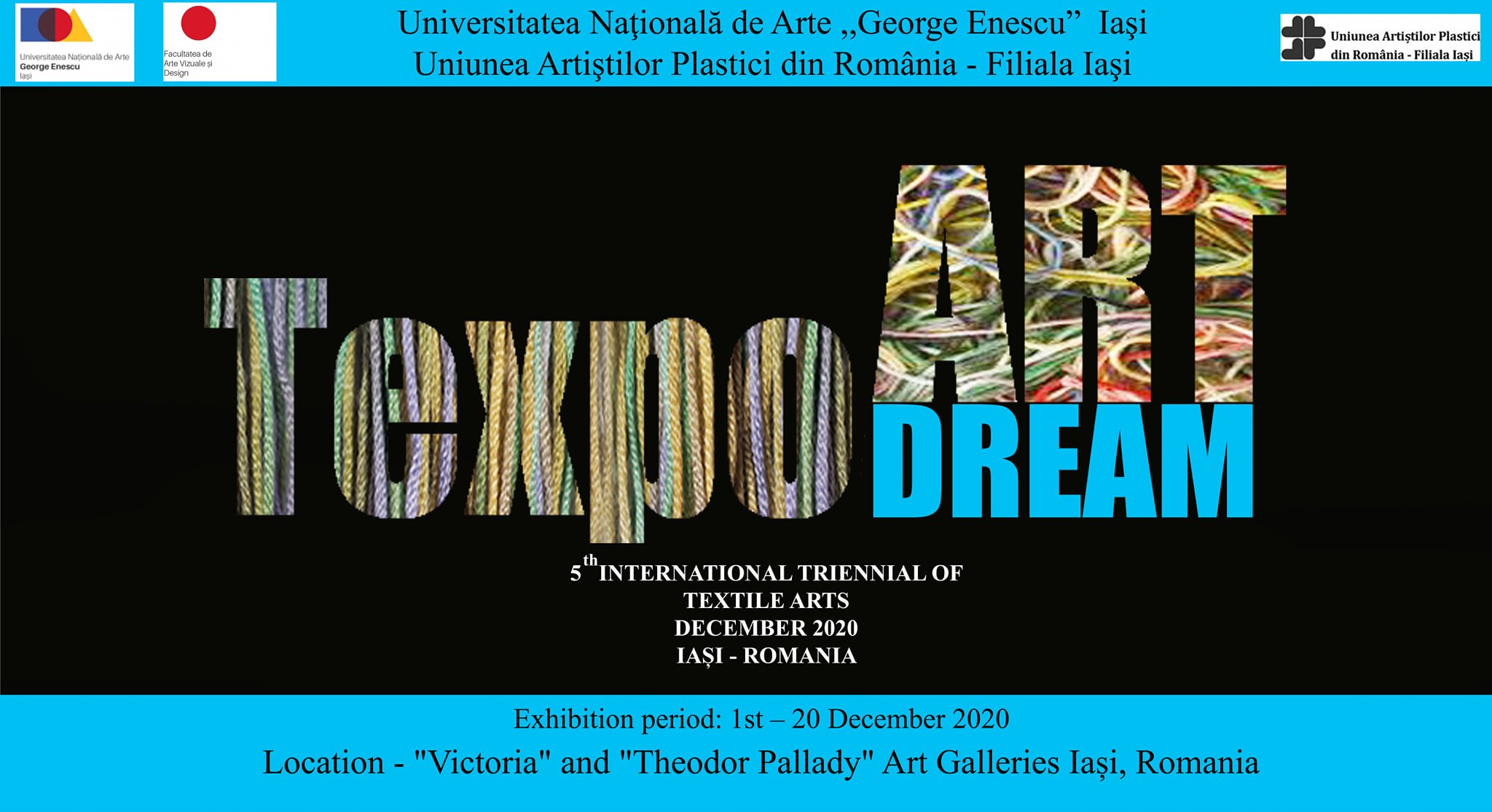 TexpoArt Dream-5th International Triennial of Textile Arts-Iaşi, Roumanie-2020.