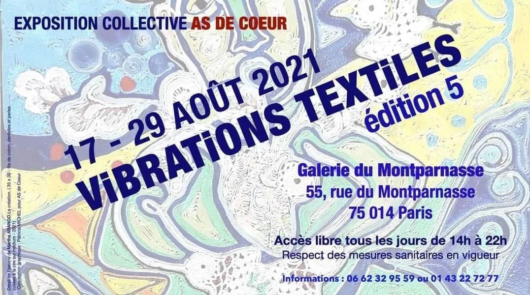 Vibrations Textiles #5, Galerie du Montparnasse, Paris-2021.