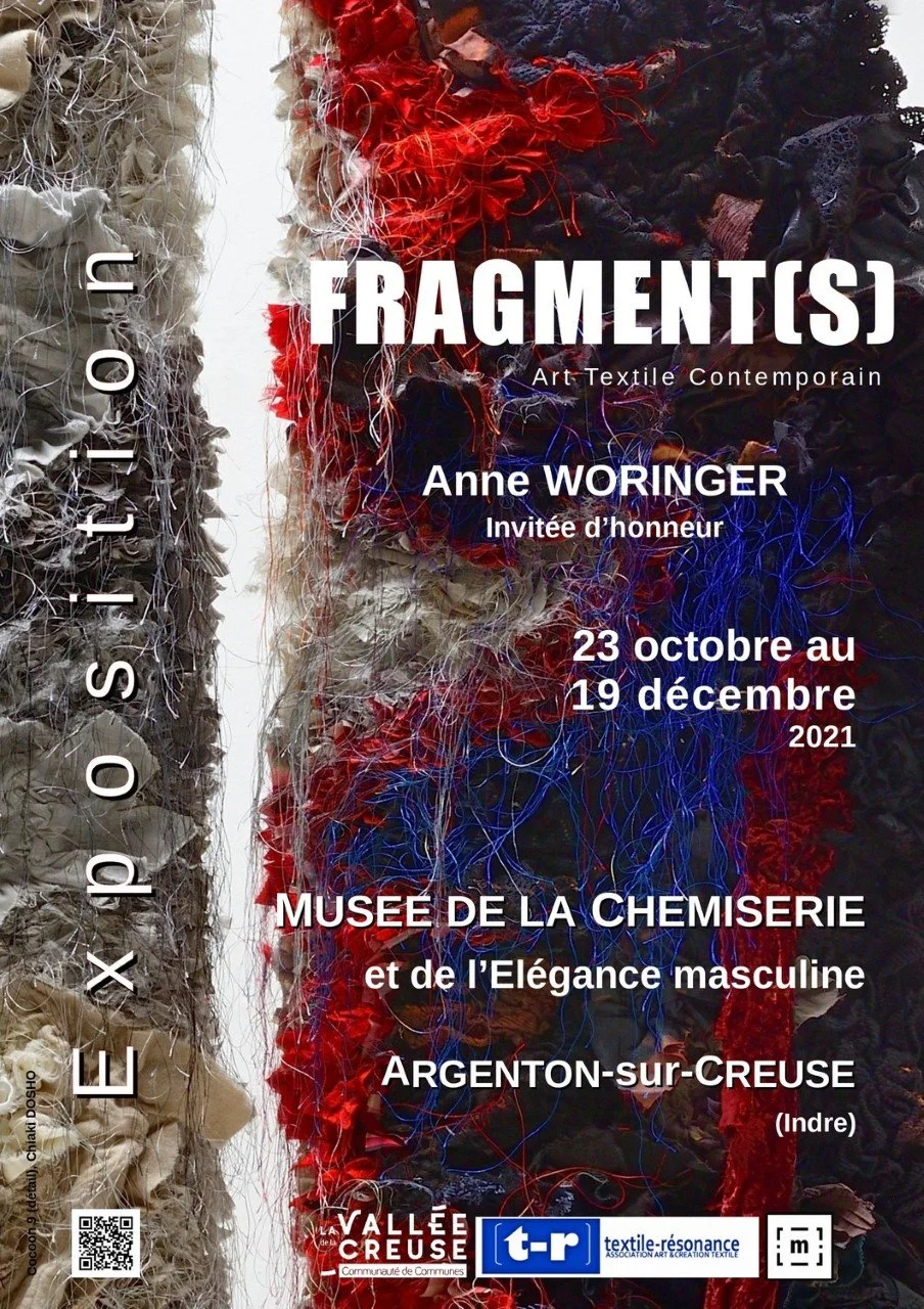 Fragment(S), exposition d’Art Textile Contemporain, Musée de la chemiserie, Argenton/Creuse-2021.
