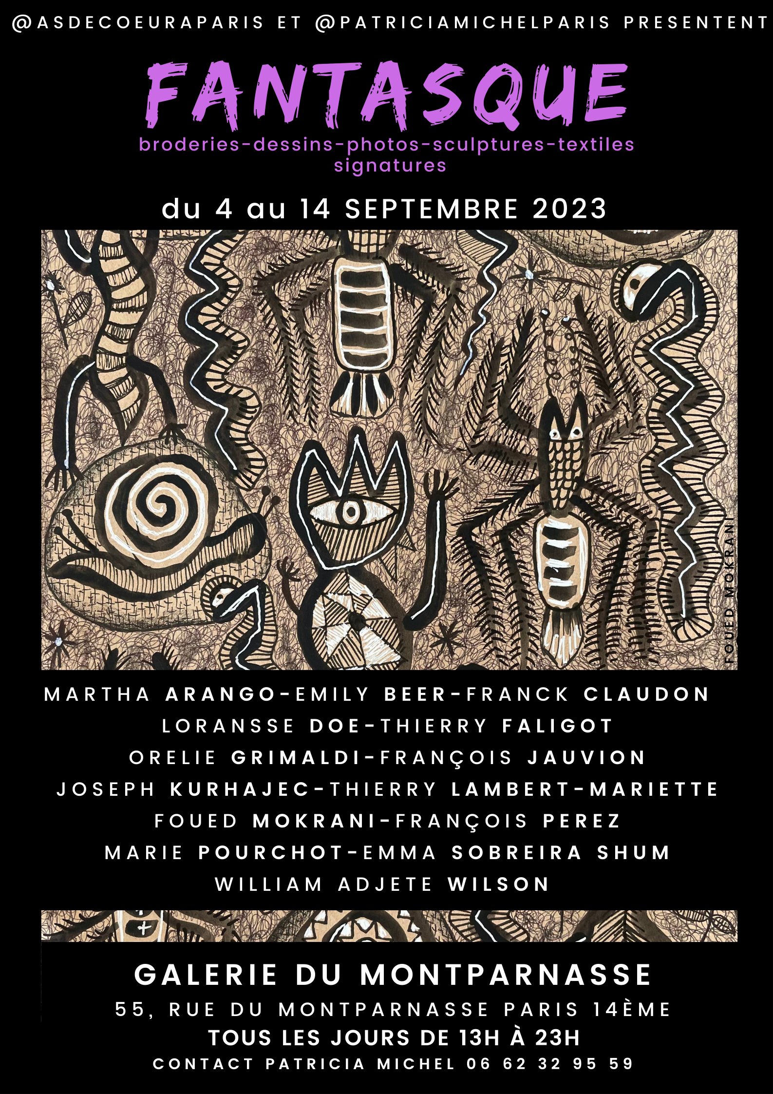 Fantasque! Galerie du Montparnasse, Paris-2023.