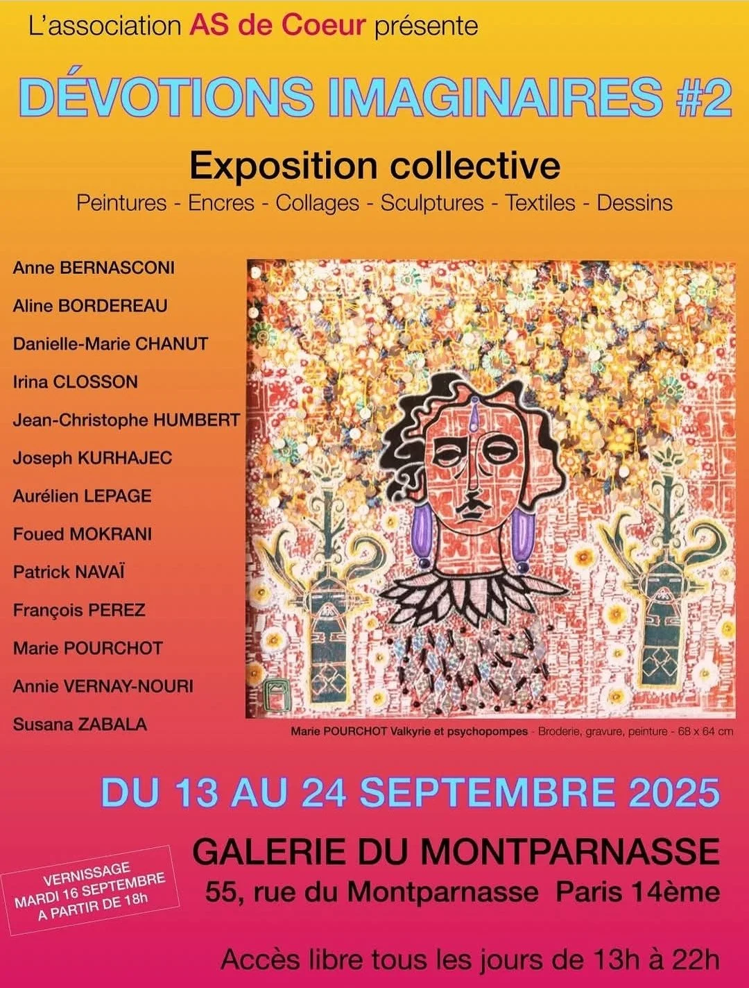 Dévotions Imaginaires #2, Galerie du Montparnasse, Paris-2025.