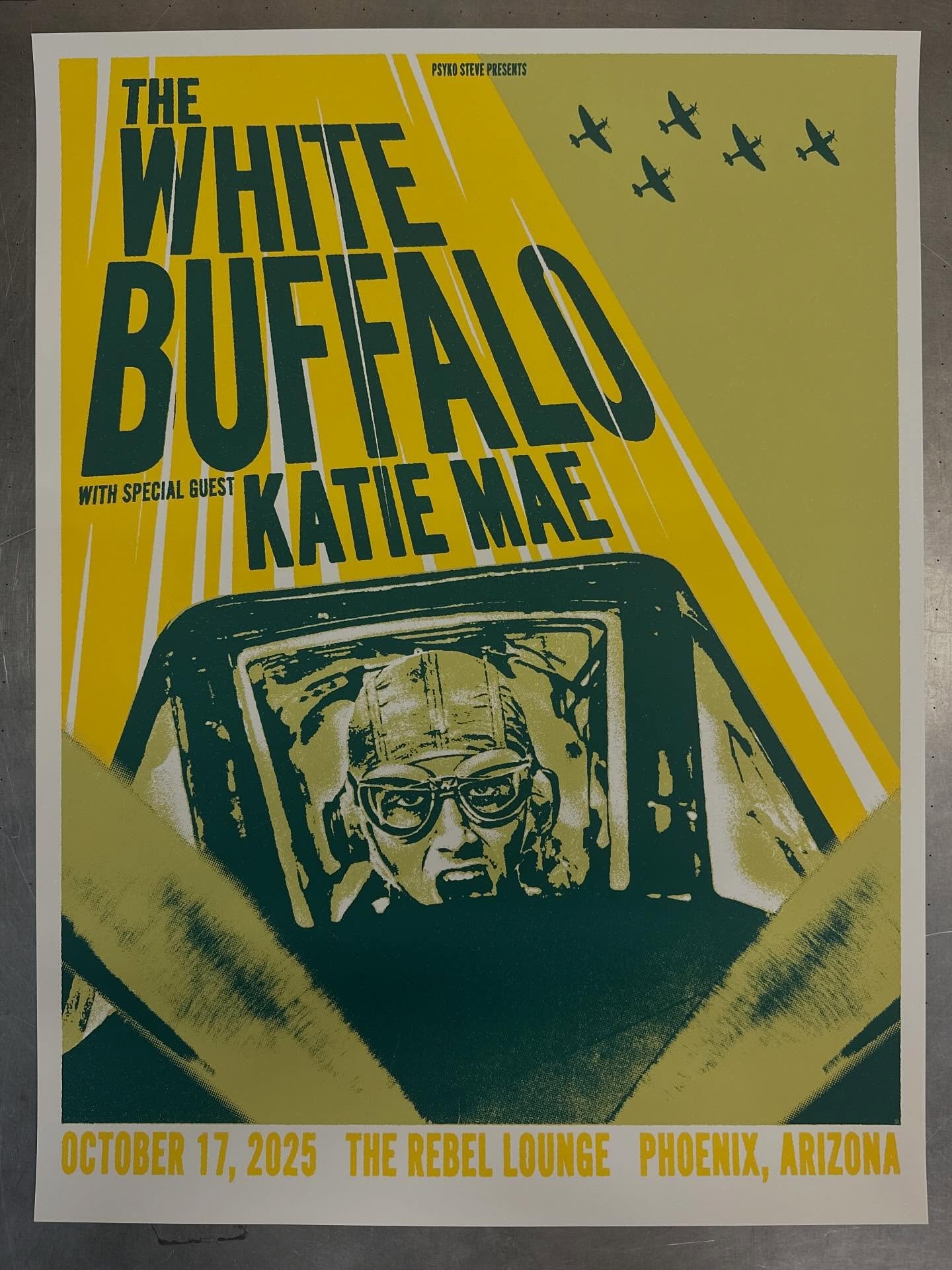 Been a longtime fan of @buffaloco so it&rsquo;s pretty damn cool that I got to make a poster for his show last night @therebelphx . 
Also, I almost never take my phone out at a show, but wanted to catch a snippet of the song this poster was inspired 
