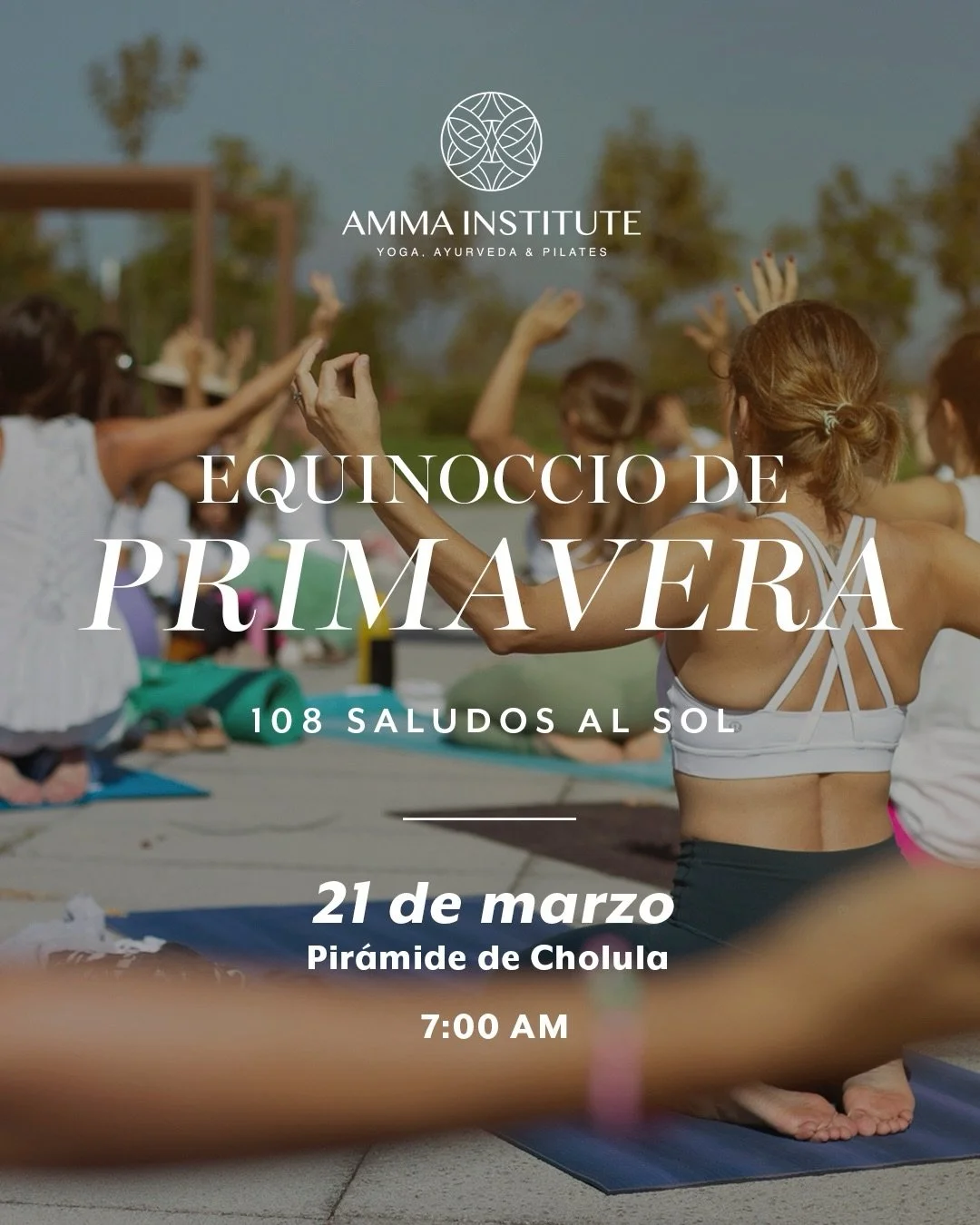 Recibamos juntos el Equinoccio de Primavera con una pr&aacute;ctica especial de 108 Saludos al Sol. 🌞

Una ma&ntilde;ana para mover el cuerpo, respirar profundo y alinearnos con la energ&iacute;a de un nuevo comienzo. 

El equinoccio marca un moment