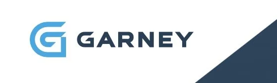 Garney logo with a stylized G in blue and black text.