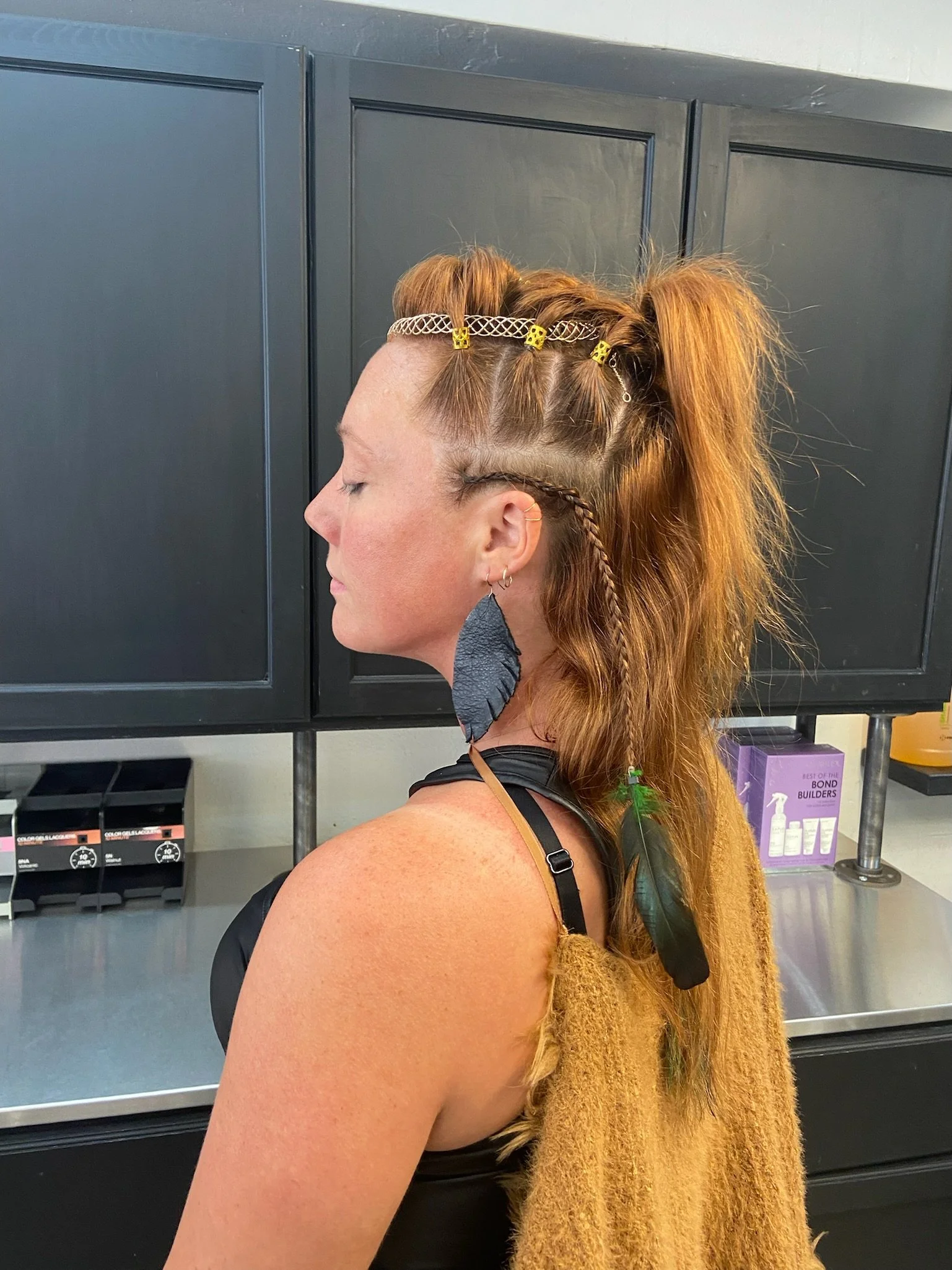 Professional hair styling service at Dezlicious Hair on Florida’s Space Coast