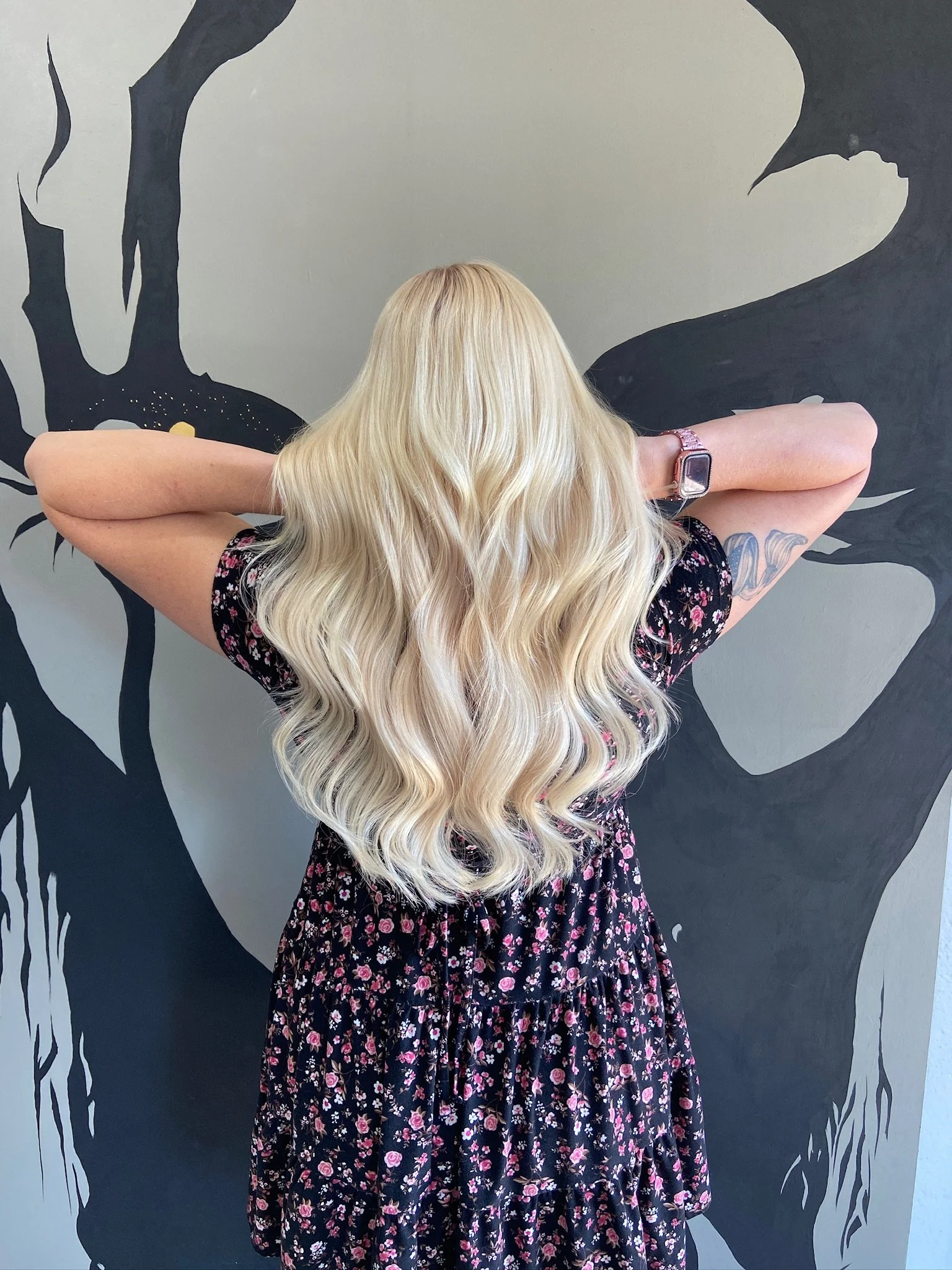 Modern layered haircut created by Space Coast hair artist Dez Halverson