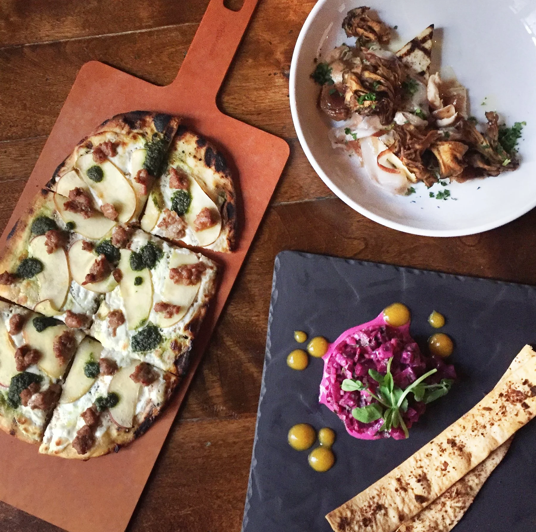 Flatbread Beet Tartare Grilled Ricotta Chiesi.JPG