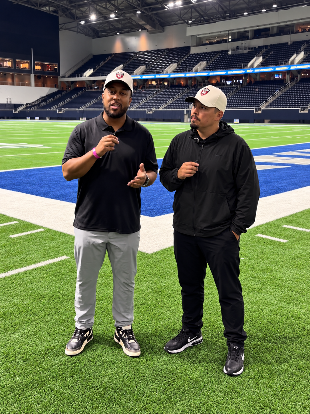 Tommy Reamon and Wesley West covering The Opening at The Star in Texas.