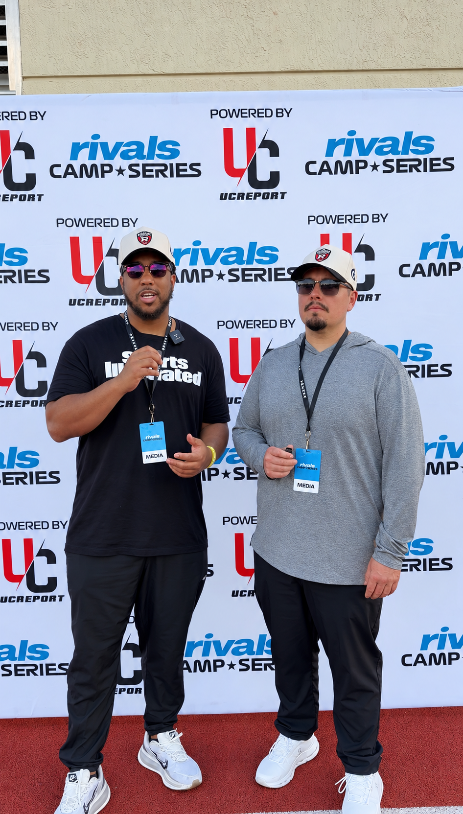 Tommy Reamon and Wesley West on-site at the Rivals Camp Series in Miami, FL.