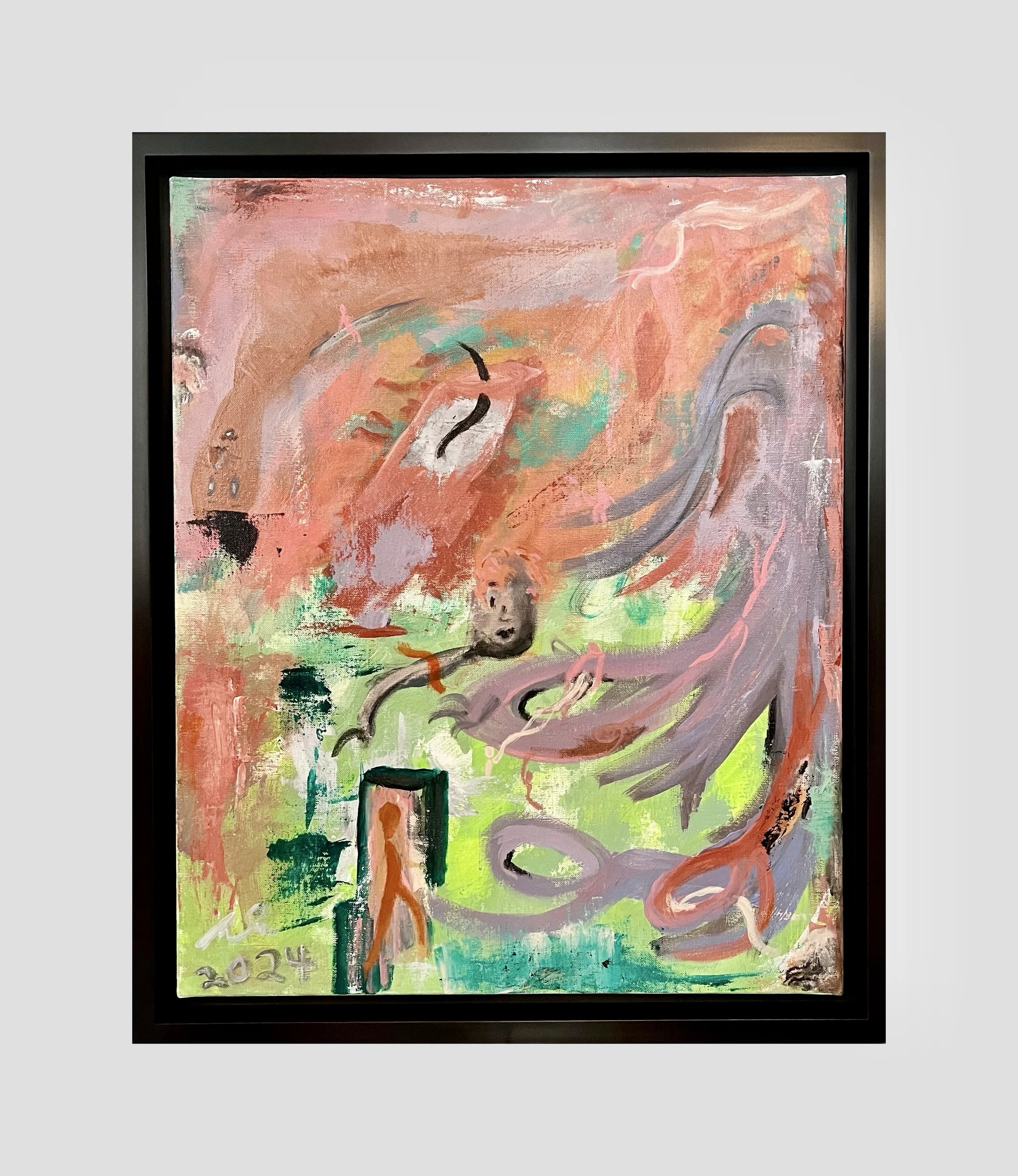 51x60
"Flying on the forest"
Acrylic on Linen
2024