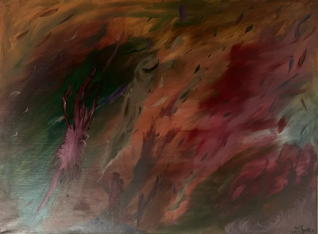 "On His Way To A Party In The Mountain"
Oil on Linen
90X115
2020