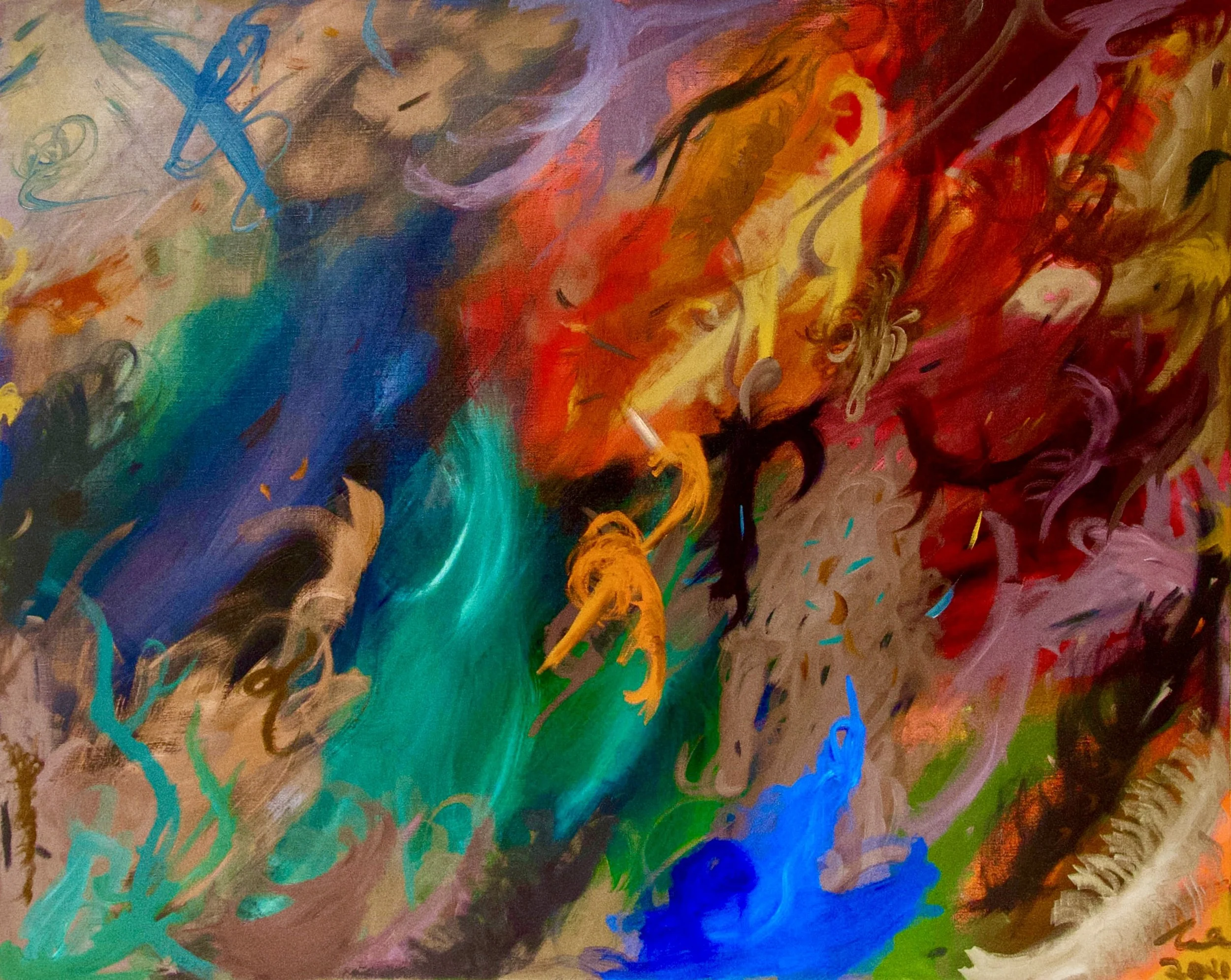 "A Combination Of Nature And Industry"
Oil on Linen
2021
112x138