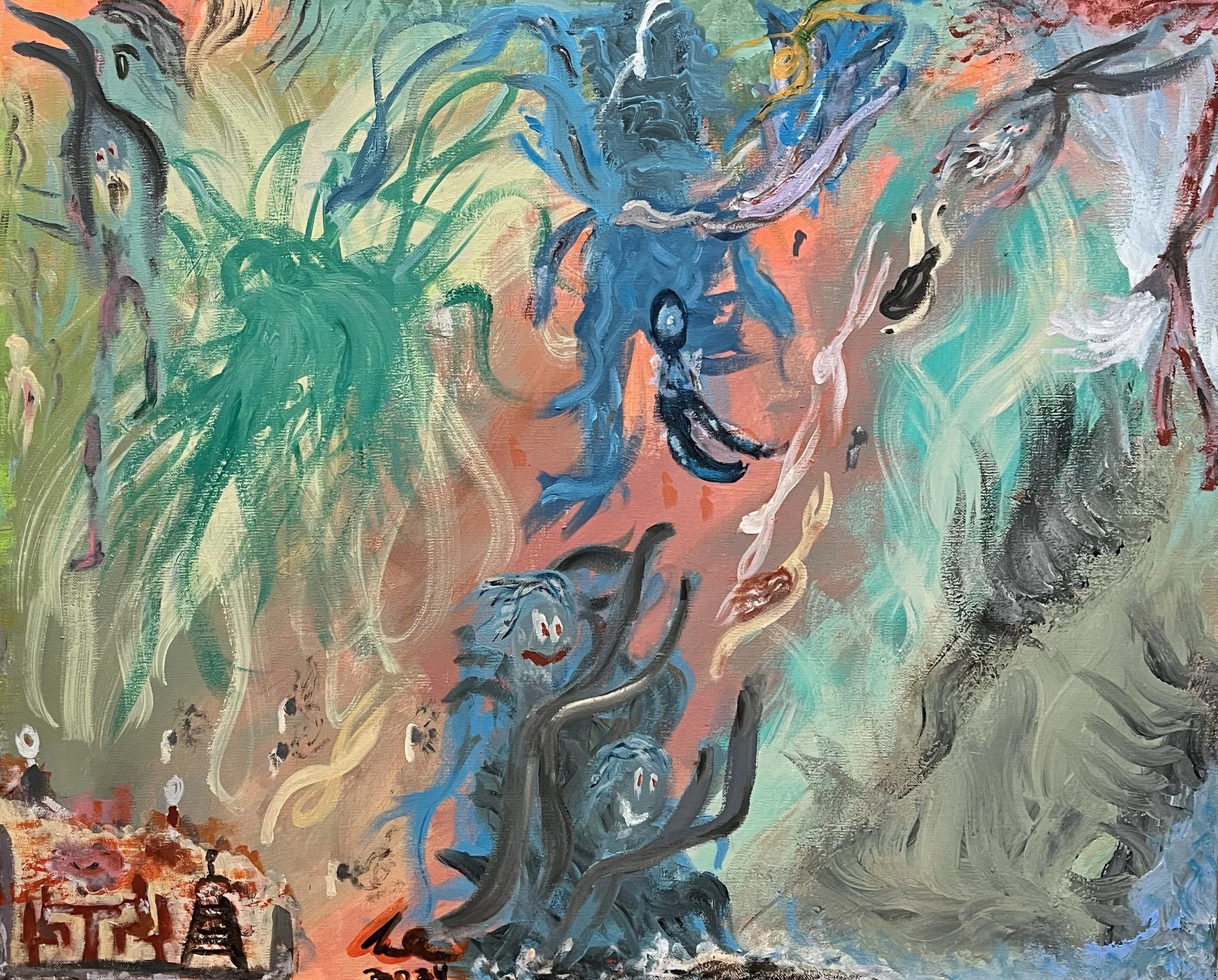 61x72
"Continue progress"
Acrylic  on Linen
2024