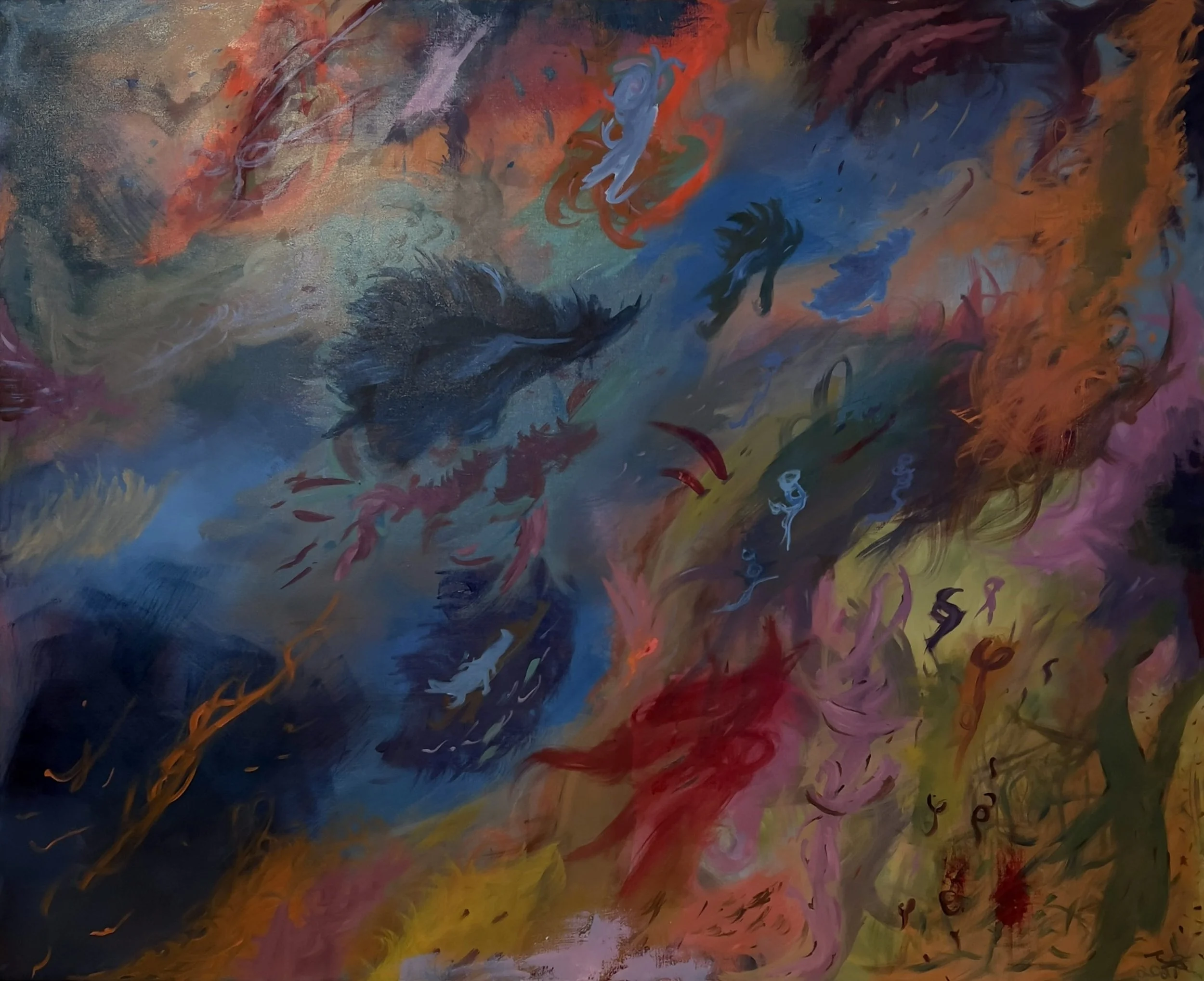  "Nature Moves While Sleeping"
Oil on Linen
152x114
2021