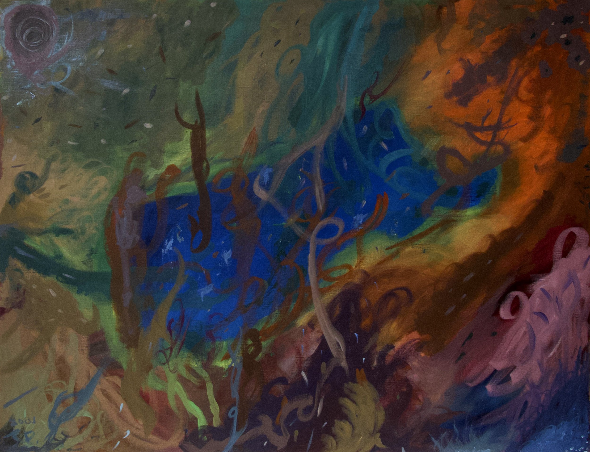 "The Ground Level Is Rising"
Oil on Linen
132x102
2021