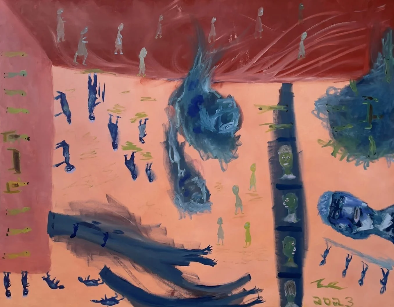 110x90
"Groups" 
Oil on Linen
2023