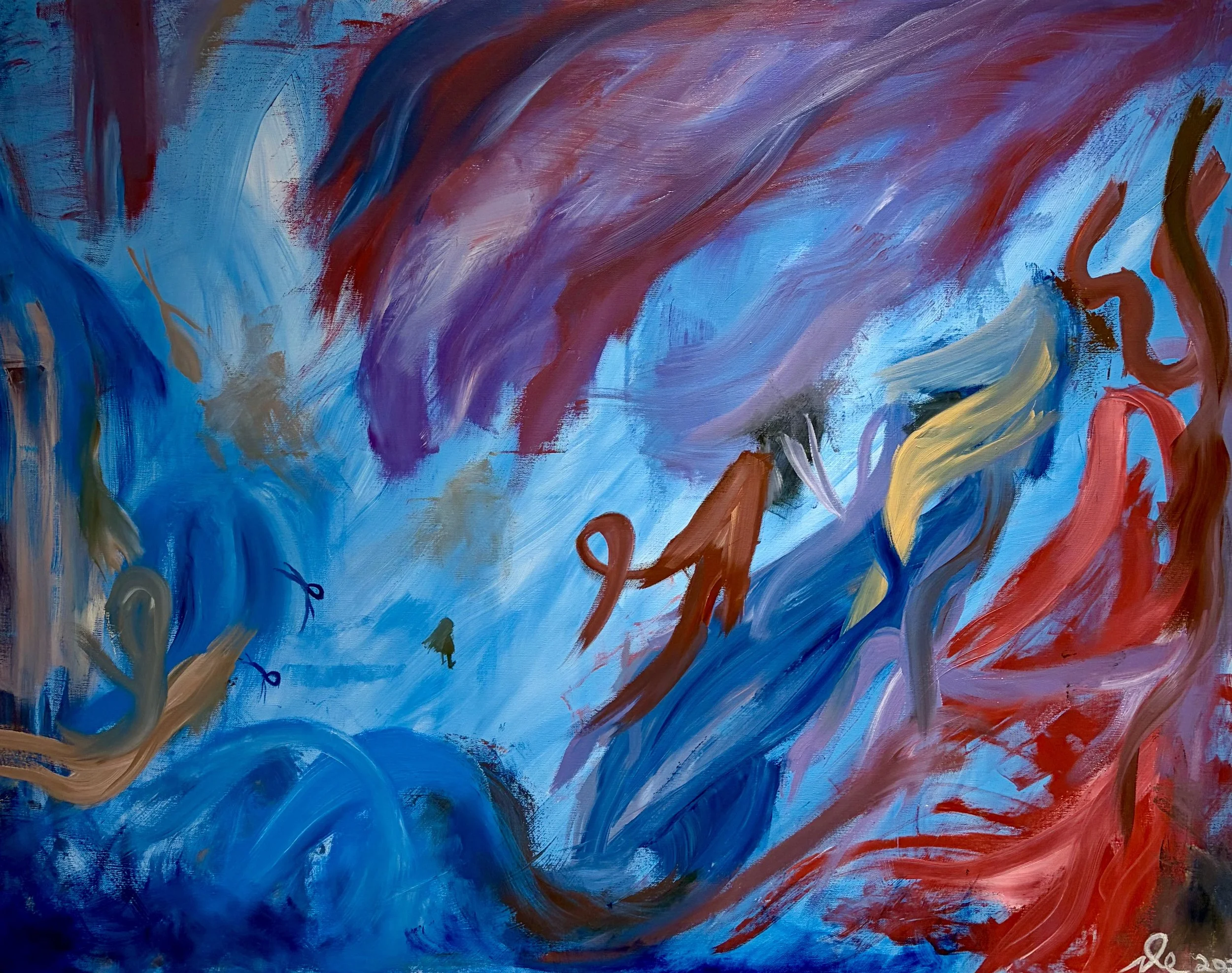 "Beween Currents"
Oil on linen
116x89
2026