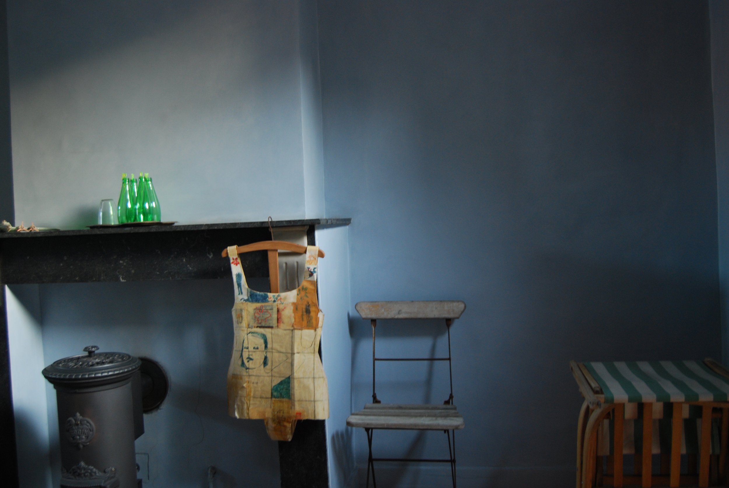 Een huis in laken hebben we verschillende kamers geschilderd sommigen met een schildertechniek en andere ruimtes met traditioneel.