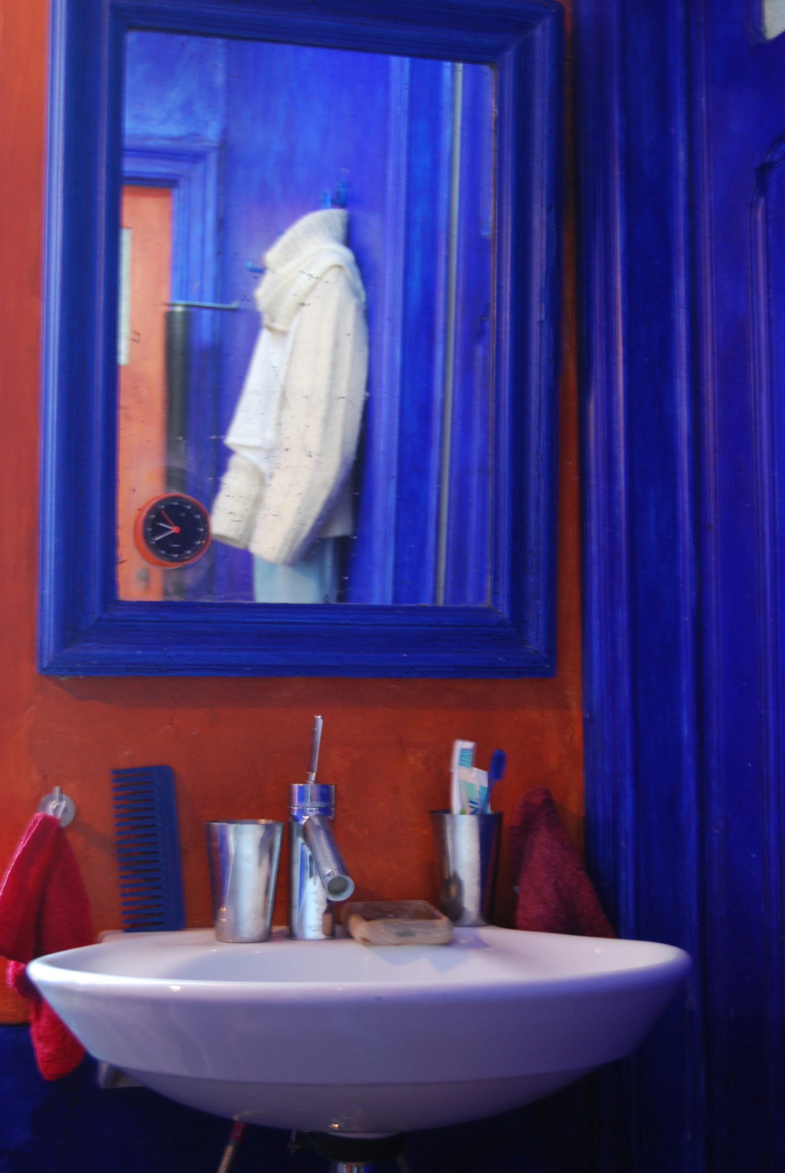 kwast-techniek blauw-rood