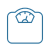Icon of a scale to depict Weight Loss
