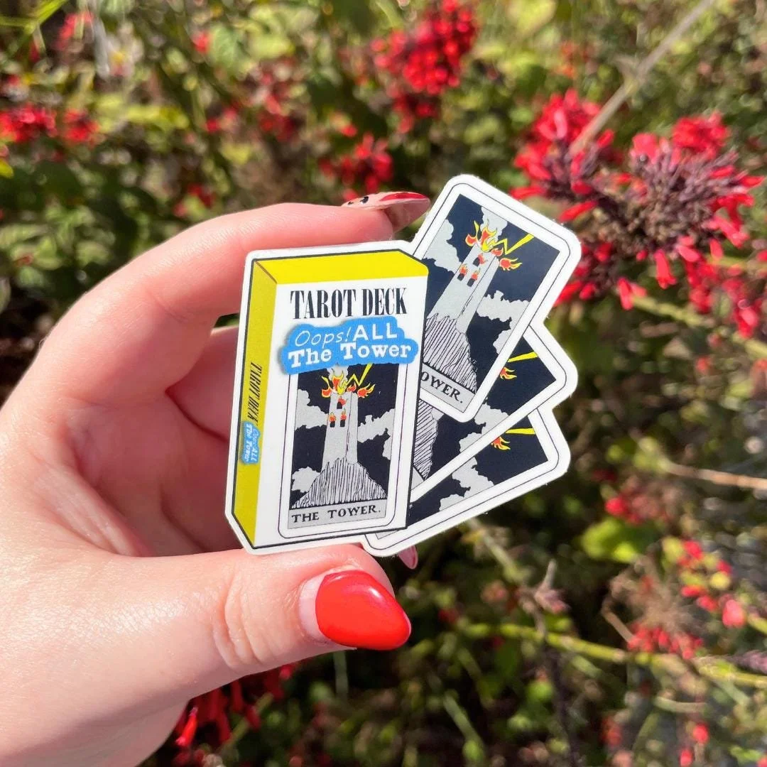 Tarot Deck - Oops! All Towers! Sticker