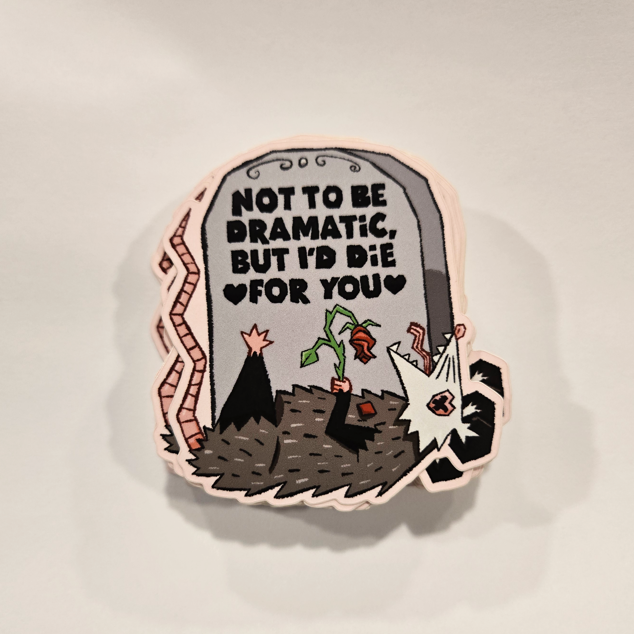 same possum sticker with clear background viewed straight forward