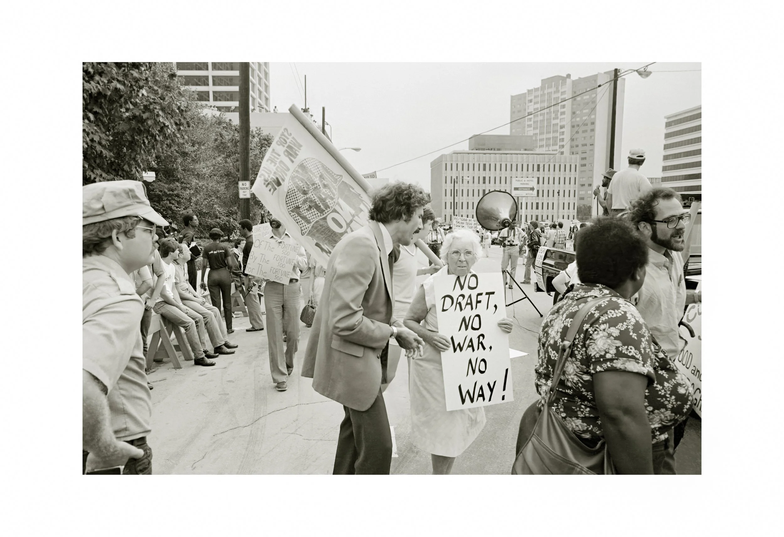 Anti-War Anti-Draft-Reagan Campaign Protest, Atlanta, 1984