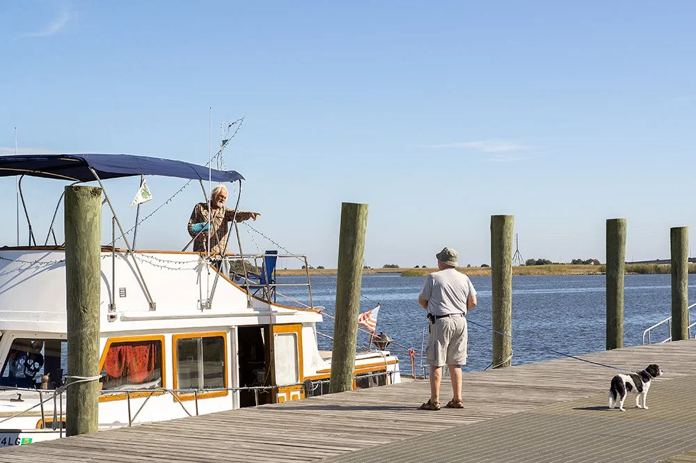 Men with Dog-Battery Park-Apalachicola- Florida .jpg