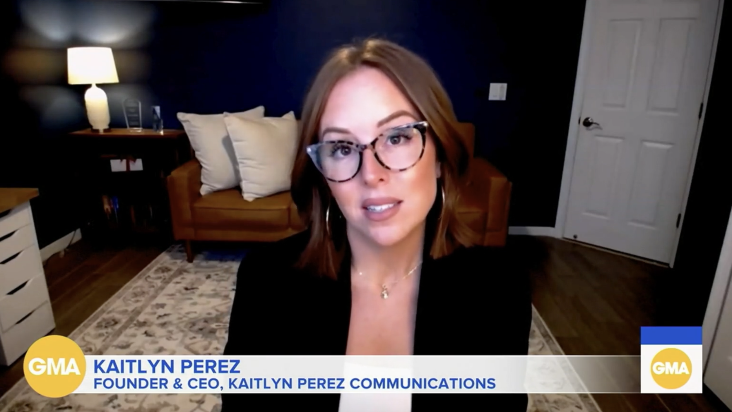 Kaitlyn Perez, Founder | CEO of KPC, appears on Good Morning America