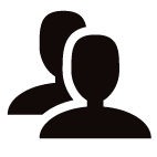 Tre personer med hættetrøjer, set som silhouetter.