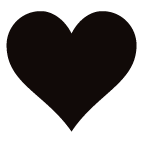 Et stort sort hjerte.