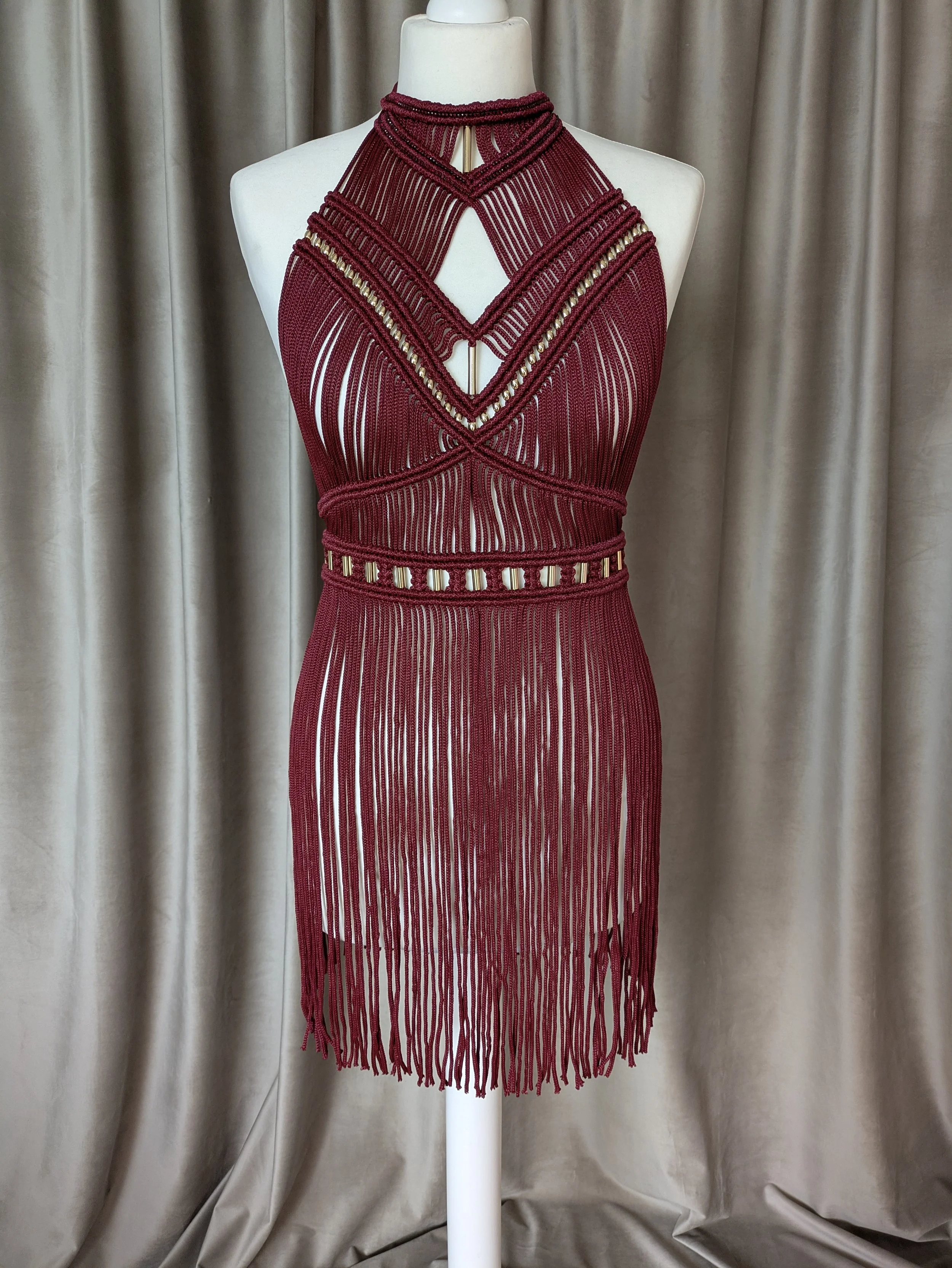 Makramee-Couture: Kleid „Aurelia“