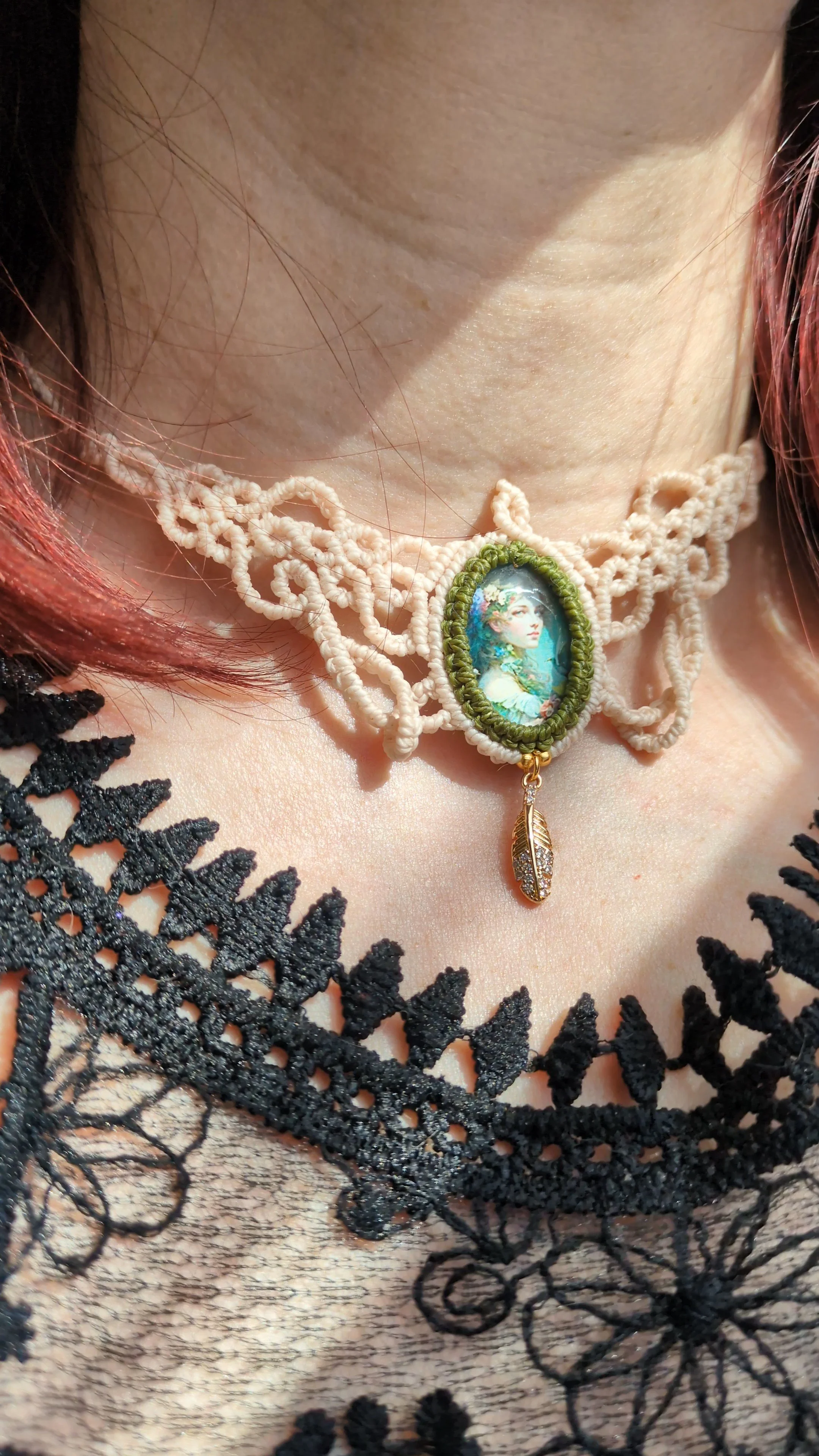 Vintage Dream – Micro-Makramee Kette