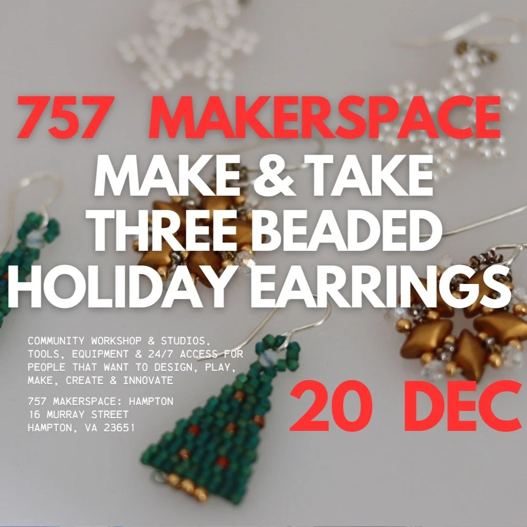 This Saturday at 757 Makerspace 🎄

Make something for the holidays instead of buying it.

Join us for two hands on workshops happening the same day.

Laser Cut Holiday Ornaments
Design and laser cut custom ornaments using our laser cutters. Beginner