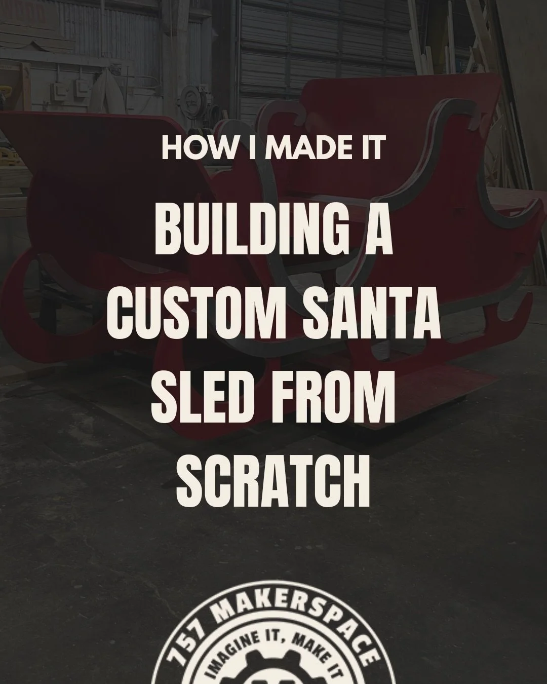 Many projects start the same way. Someone comes in with an idea they aren&rsquo;t sure how to build. This time it was a full size Santa sled for a holiday photography event. Perfect. Because this is exactly what a makerspace is for.

Meet Pat from @c