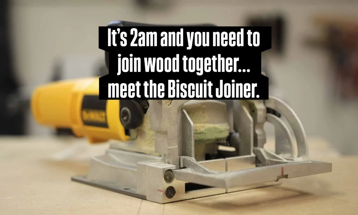 Tool Tuesday story time 👇

The other night around 2am, Jay (@carpenerdy) was deep in a project with a deadline staring him down. He needed a clean, repeatable way to join wood in a T shape along a wide rail. Tried a few ideas. None of them felt righ