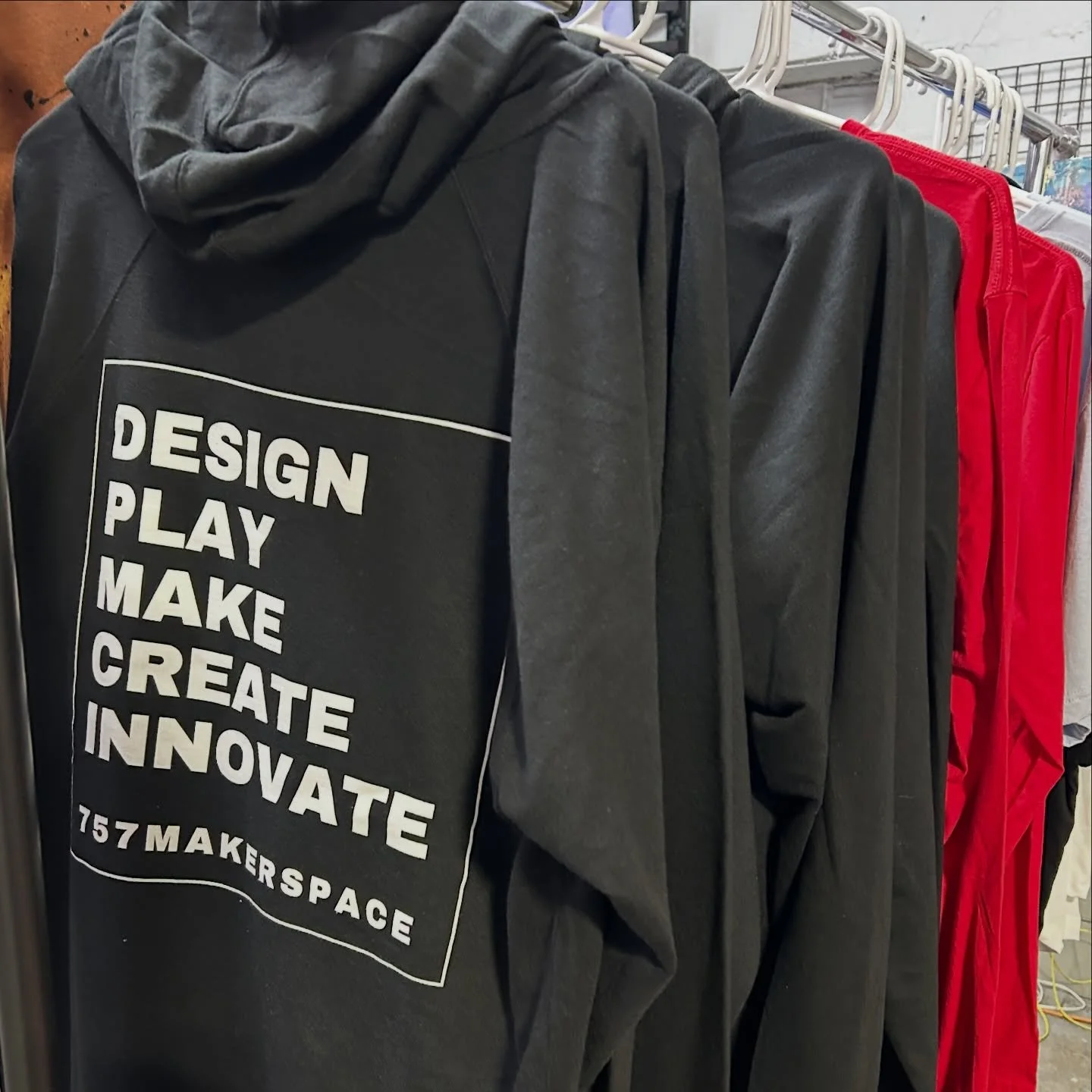 We make our own merch in house.

These screen printed pieces and more are coming soon, but what we really care about is teaching people how to make their ideas real.

Our Introduction to Screen Printing class is coming up. You&rsquo;ll learn the proc