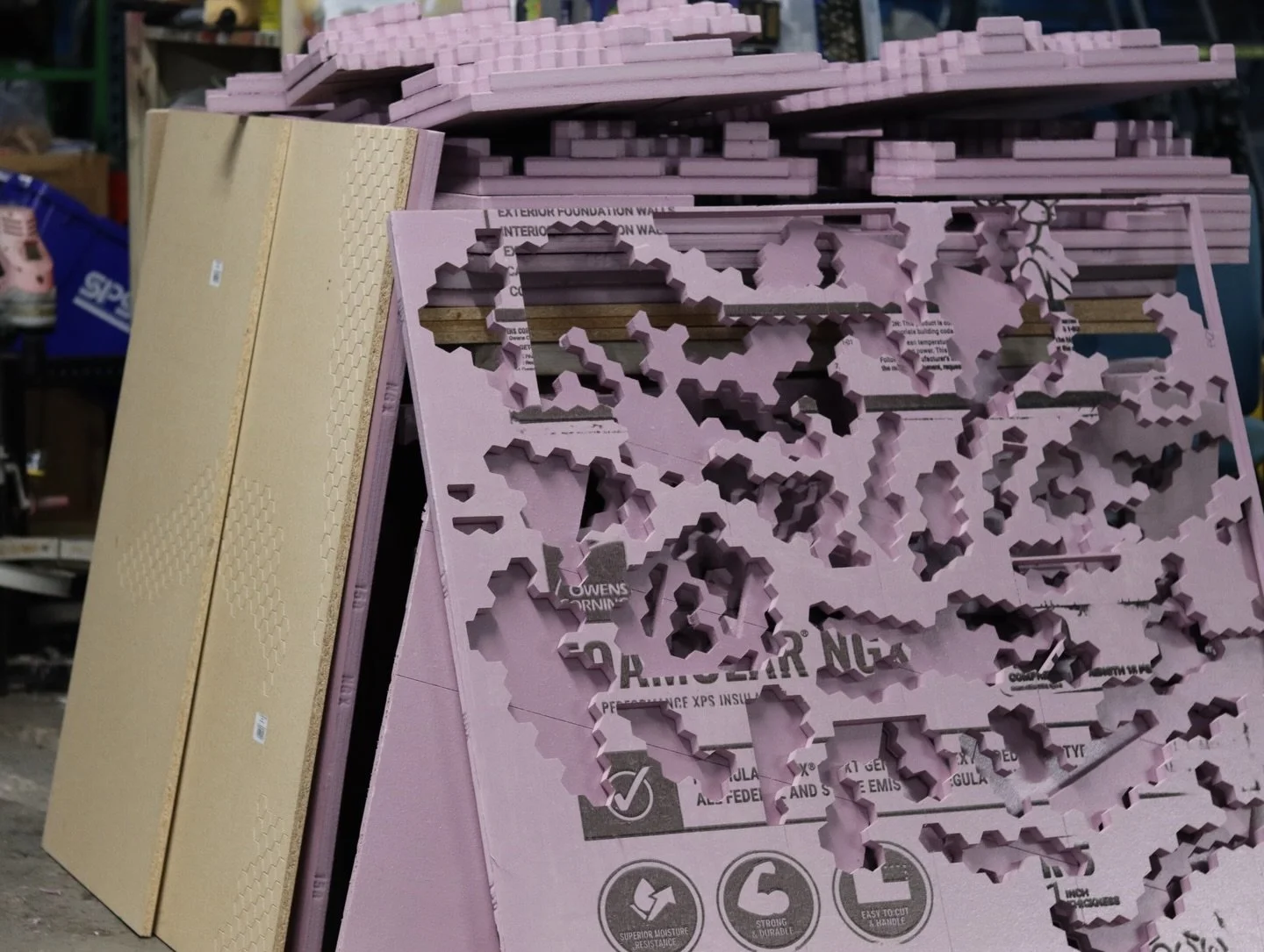 Most terrain builders shrink the design to fit the tools. Gene didn&rsquo;t.

Full sheet 3D foam terrain cut on our 4&rsquo;x8&rsquo; @shopbottools CNC. Coming to an upcoming con near you. 

Better tools. Same maker.

#757makerspace #shopbot30